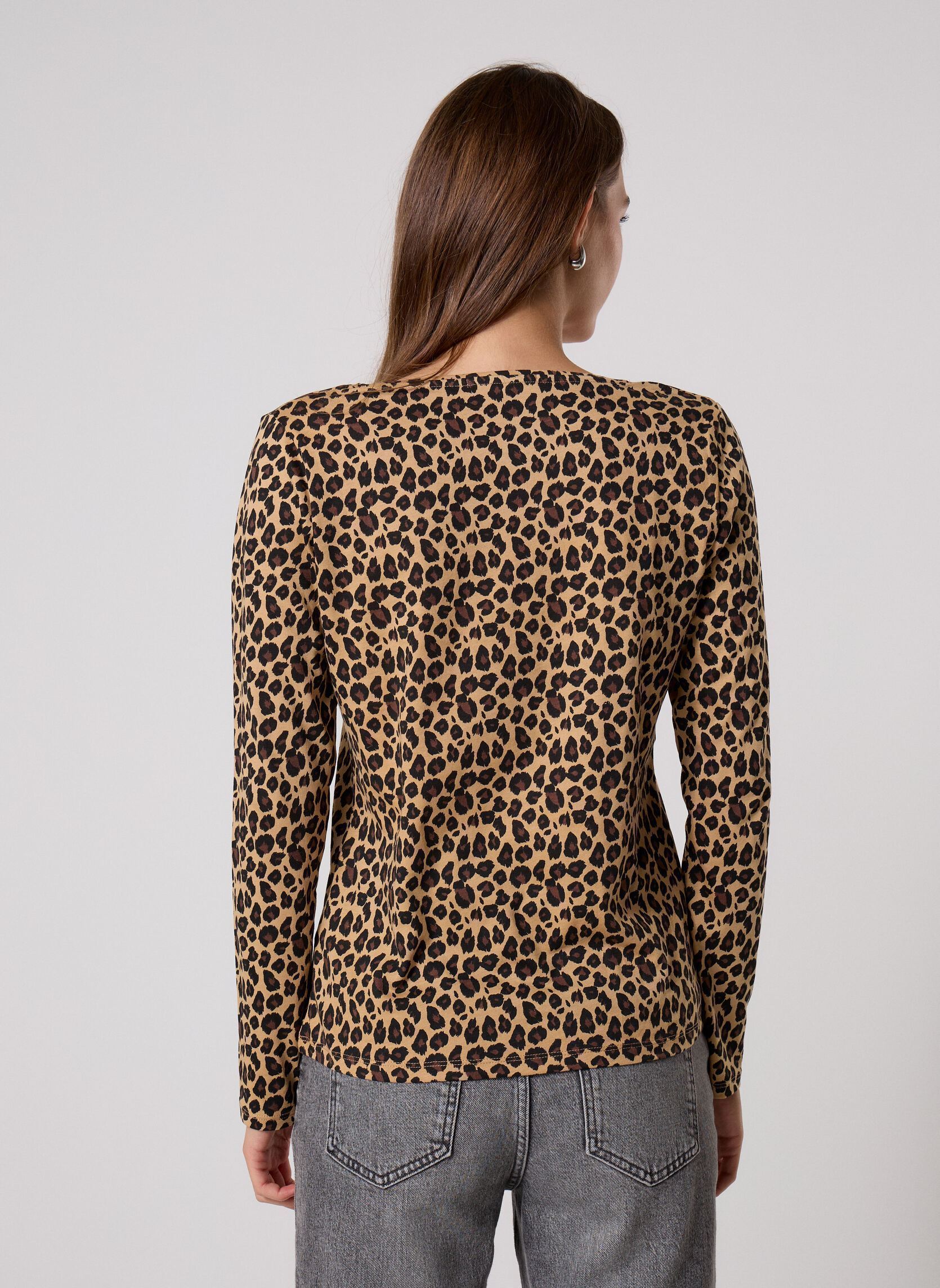 Tee-shirts TESSLEO femme beige MADE BY Tee-shirts TESSLEO femme beige IMP_LEOPARD SMALL_TANNIN