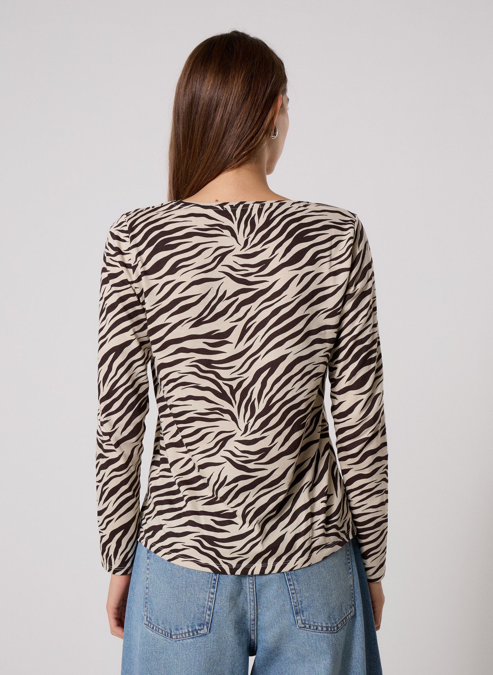 Tee-shirts TESSLEO femme beige MADE BY Tee-shirts TESSLEO femme beige IMP_ZEBRE VECTEUR_BEIGE