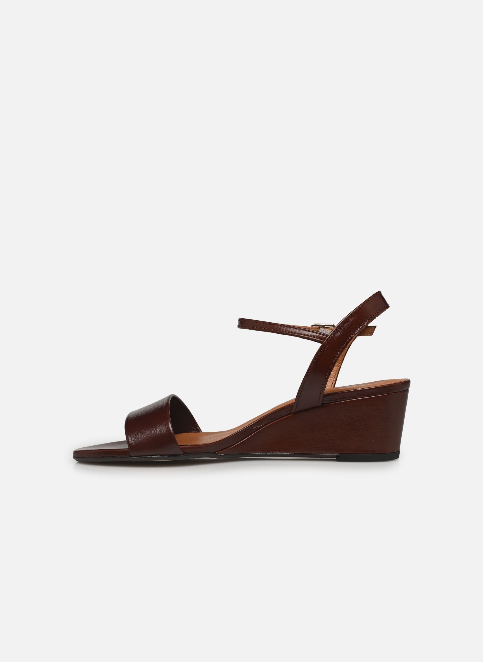 Sandalen met sleehak en plateau AGRUME dames bruin Jonak Sandalen met sleehak en plateau AGRUME dames bruin marron