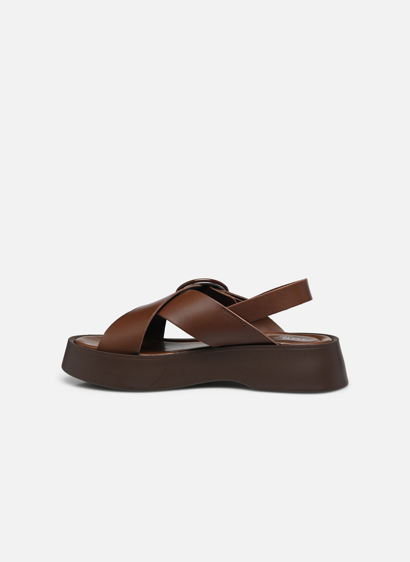 Sandales compensées et plateformes EMILIA femme marron Jonak Sandales compensées et plateformes EMILIA femme marron MARRON FONCÉ