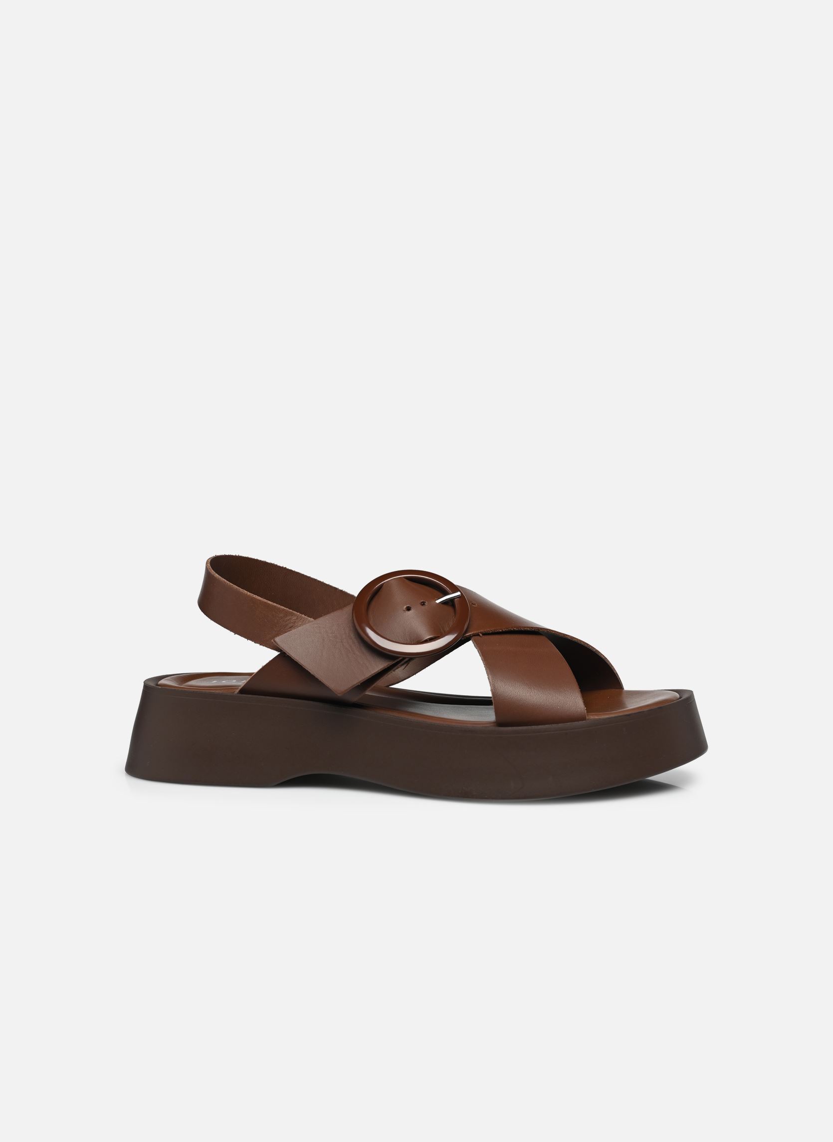 Sandales compensées et plateformes EMILIA femme marron Jonak Sandales compensées et plateformes EMILIA femme marron MARRON FONCÉ