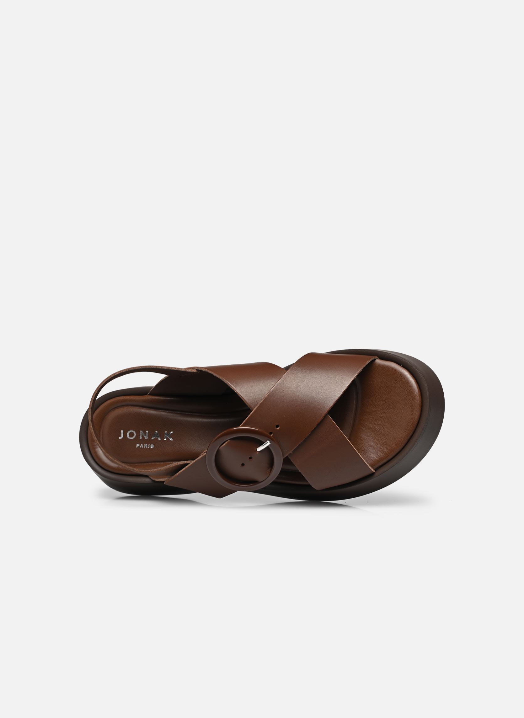 Sandales compensées et plateformes EMILIA femme marron Jonak Sandales compensées et plateformes EMILIA femme marron MARRON FONCÉ