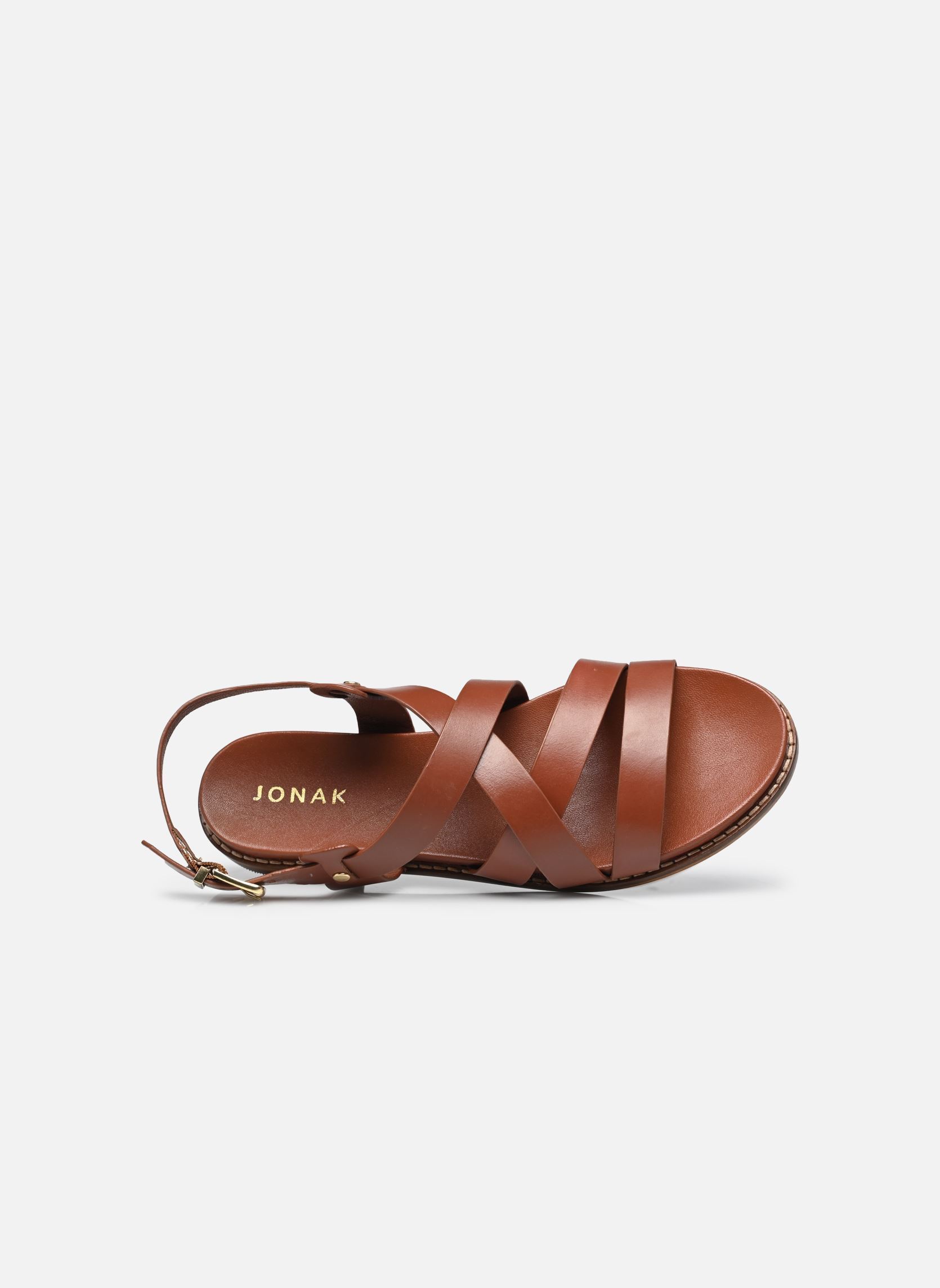 Sandalias planas WOKY mujer marrón Jonak Sandalias planas WOKY mujer marrón Cognac
