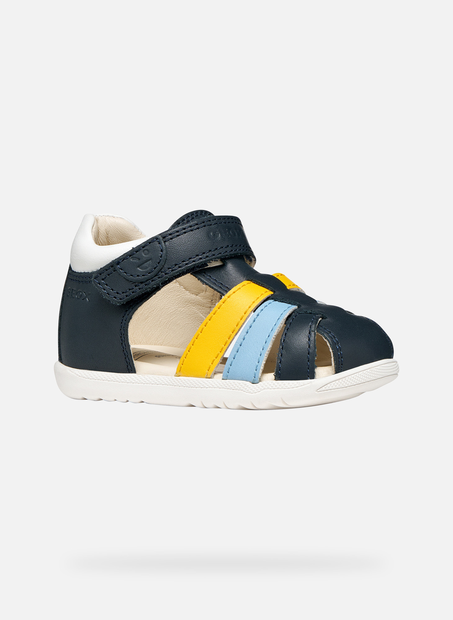 Sandales B SANDAL MACCHIA BOY garçon bleu Geox Sandales B SANDAL MACCHIA BOY garçon bleu Bleu marine
