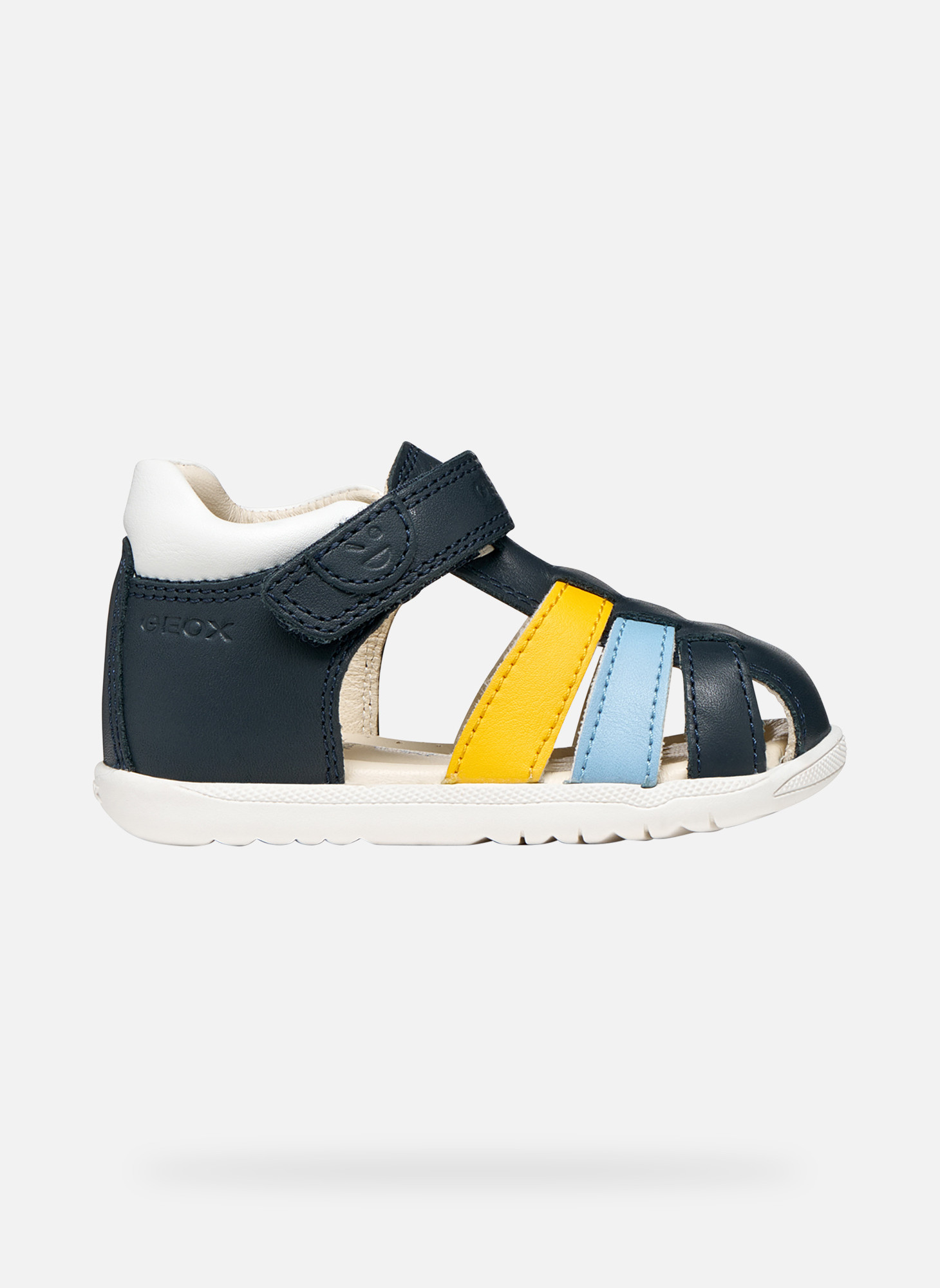 Sandales B SANDAL MACCHIA BOY garçon bleu Geox Sandales B SANDAL MACCHIA BOY garçon bleu Bleu marine