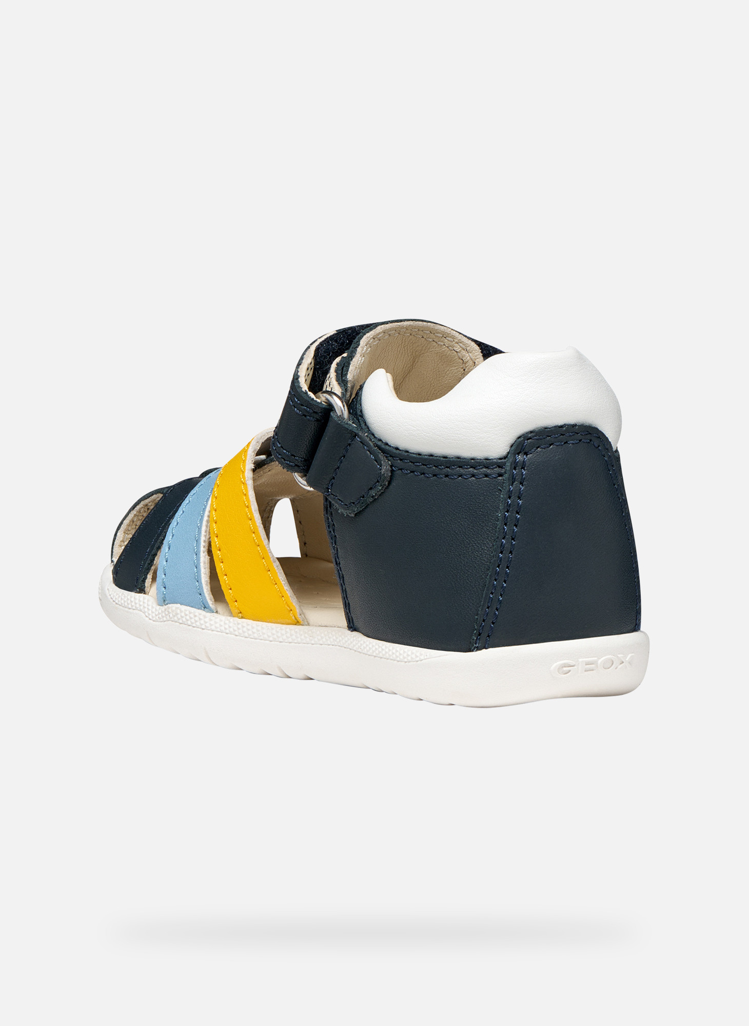 Sandales B SANDAL MACCHIA BOY garçon bleu Geox Sandales B SANDAL MACCHIA BOY garçon bleu Bleu marine
