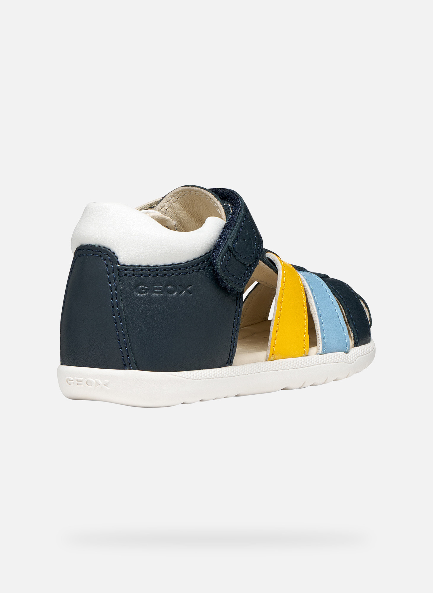 Sandales B SANDAL MACCHIA BOY garçon bleu Geox Sandales B SANDAL MACCHIA BOY garçon bleu Bleu marine