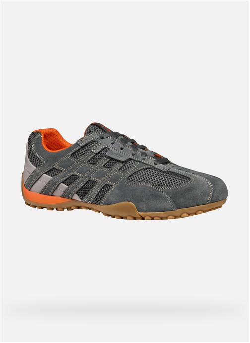 Geox Baskets basses U SNAKE ORIGINAL homme gris