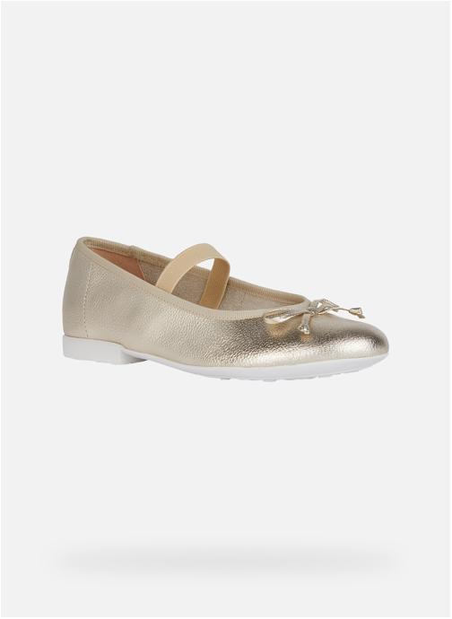 Geox Ballerines PLIE GIRL fille or et bronze