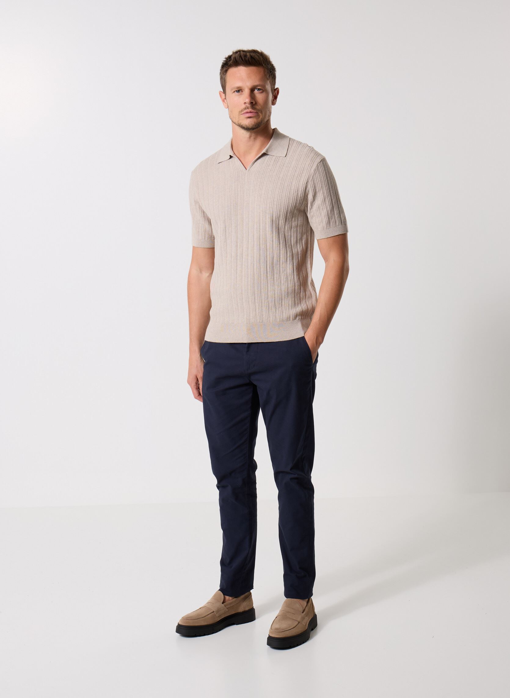 Kurzarm-Poloshirts TPOLUX herren beige Marvin&Co Kurzarm-Poloshirts TPOLUX herren beige CROCKERY