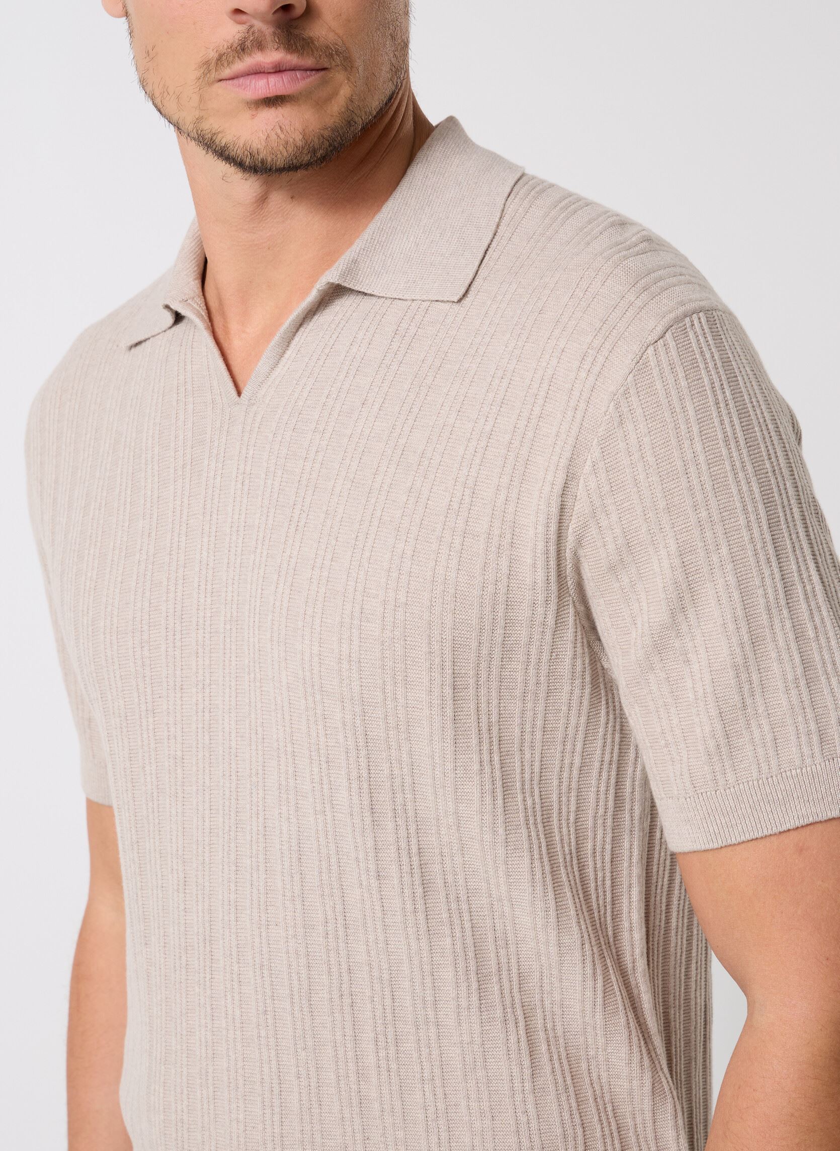 Kurzarm-Poloshirts TPOLUX herren beige Marvin&Co Kurzarm-Poloshirts TPOLUX herren beige CROCKERY