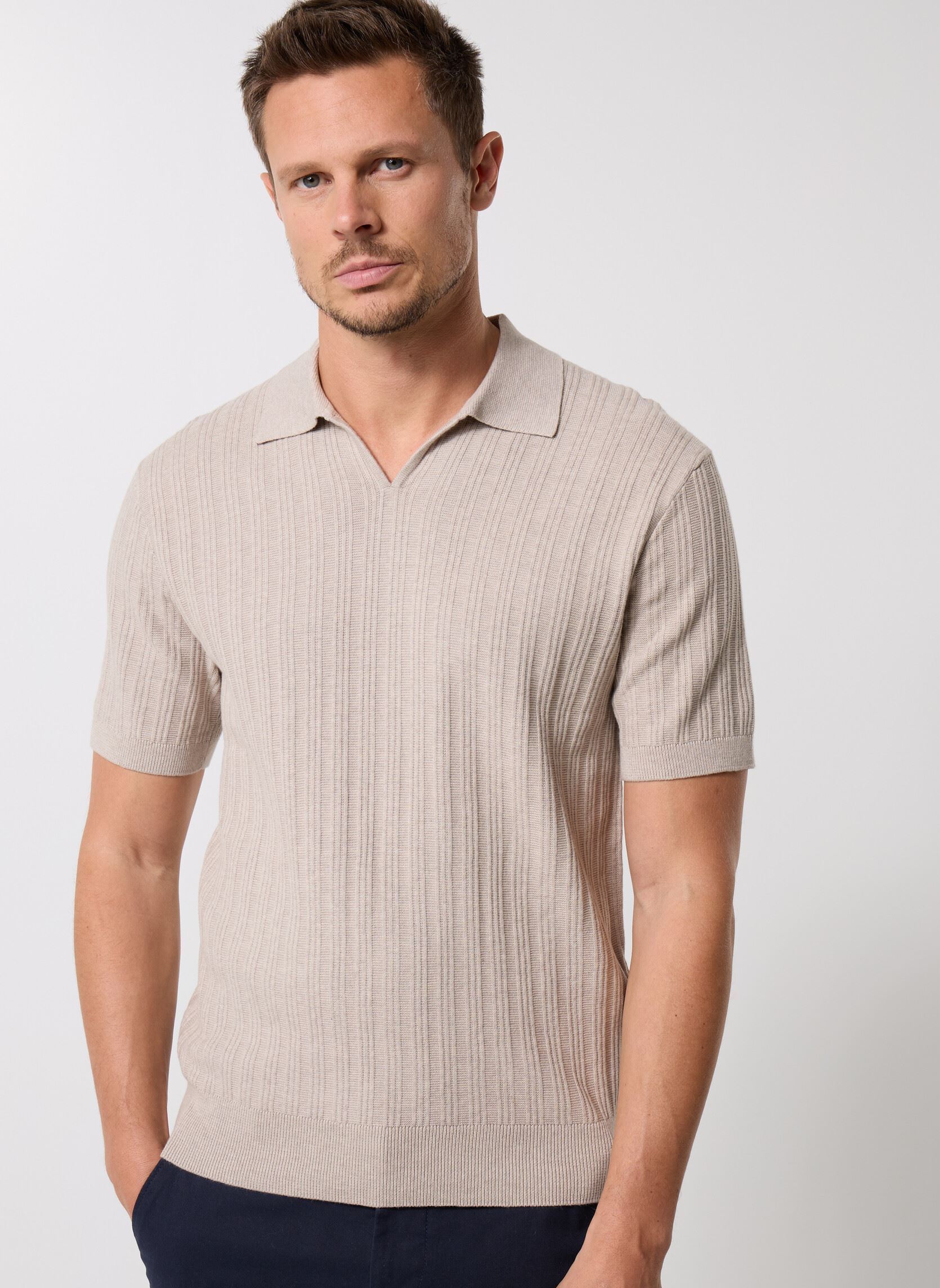 Kurzarm-Poloshirts TPOLUX herren beige Marvin&Co Kurzarm-Poloshirts TPOLUX herren beige CROCKERY