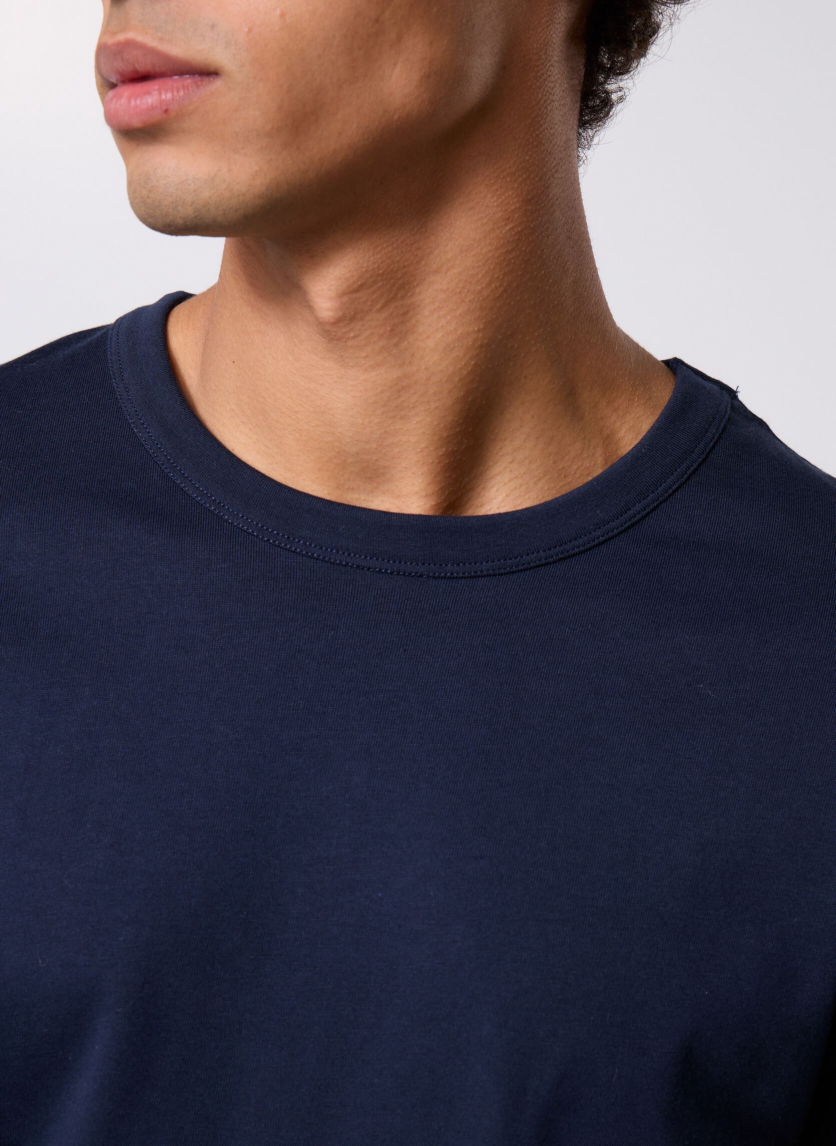 Tee-shirts manches longues TPERFLONG homme bleu Marvin&Co Tee-shirts manches longues TPERFLONG homme bleu Sky captain
