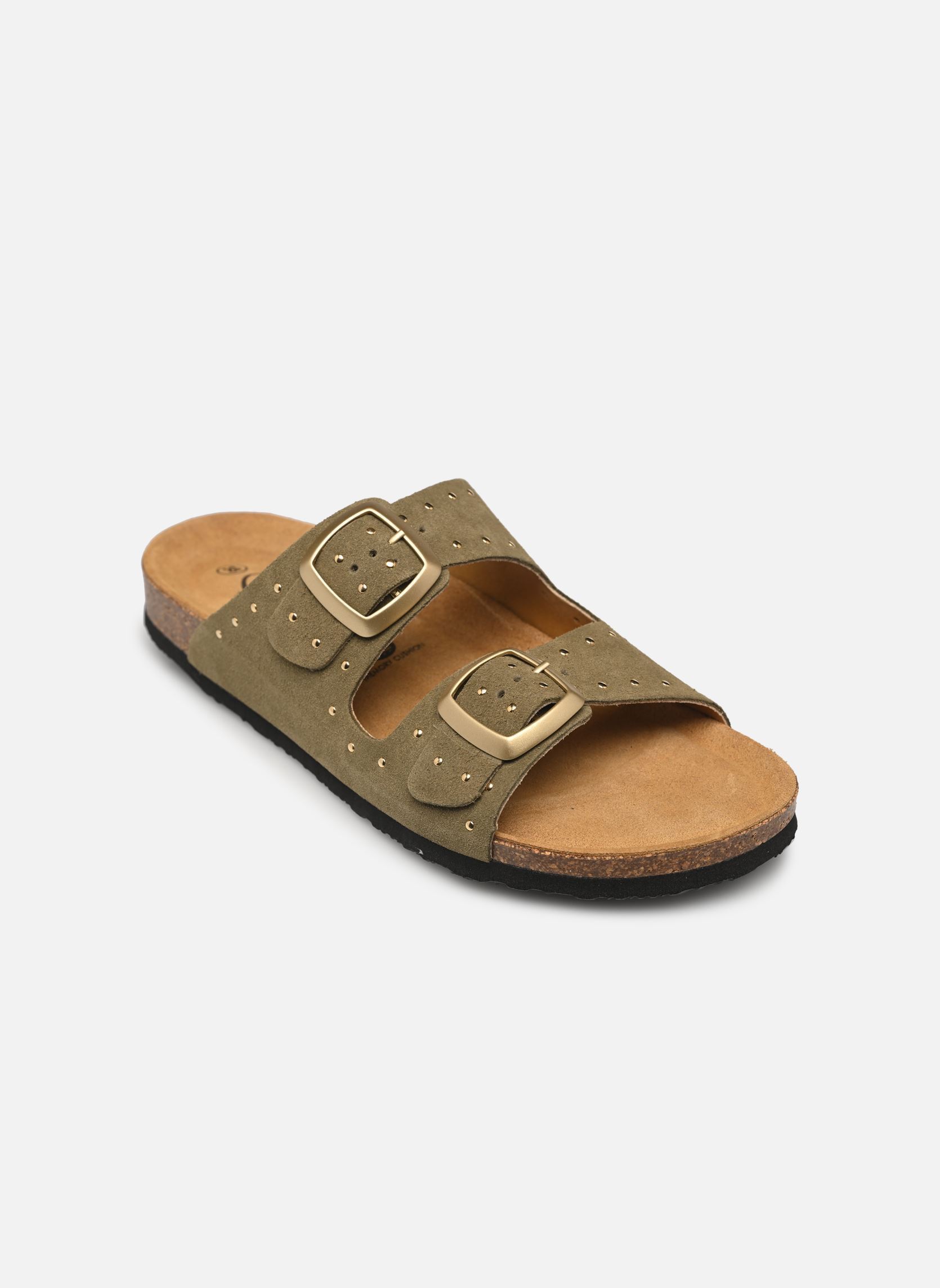 Pantoletten und Clogs BETA RE SQUARE damen grün Plakton Pantoletten und Clogs BETA RE SQUARE damen grün LIGHT KAKI 717 X