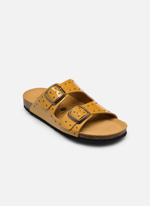 Plakton Pantoletten und Clogs BETA RE SQUARE damen gelb