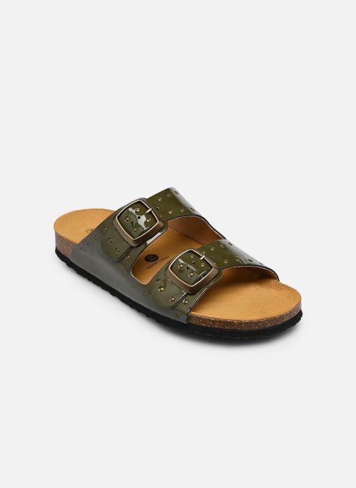 Plakton Pantoletten und Clogs BETA RE SQUARE damen grün