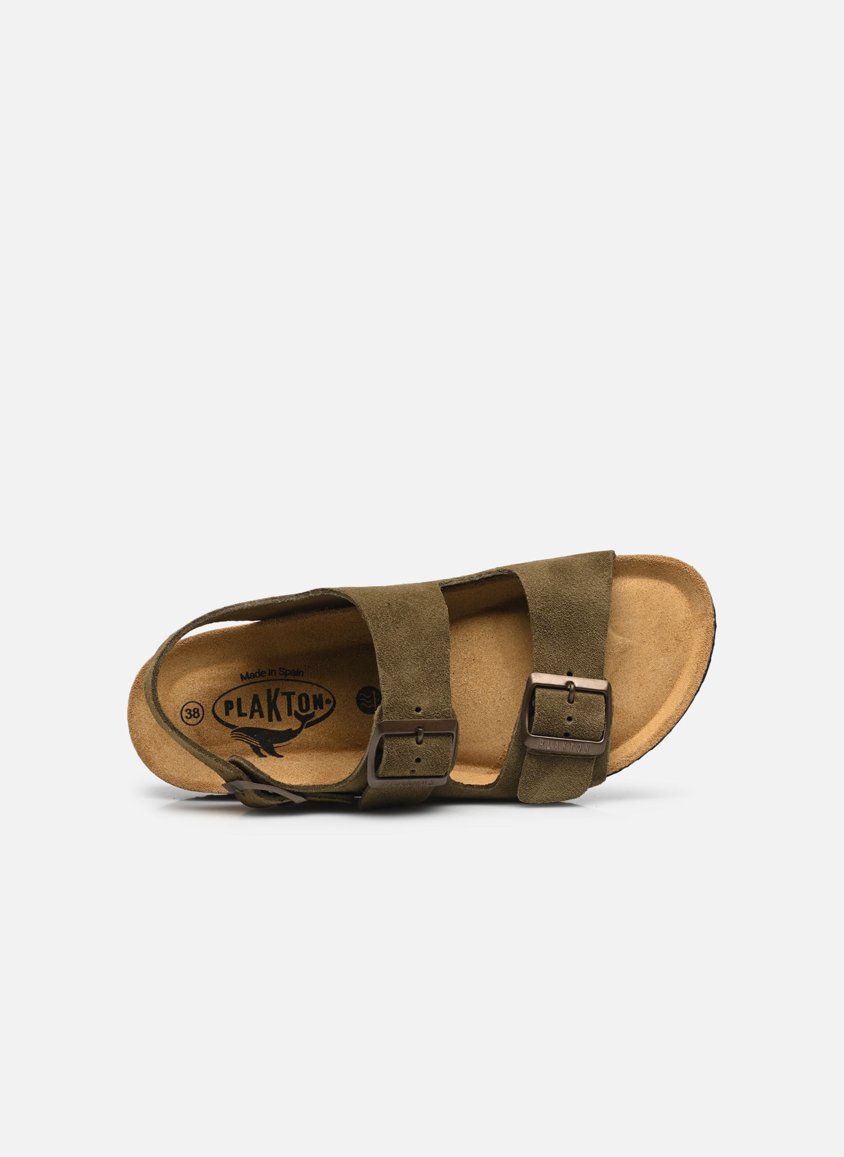 Platte sandalen BAKU dames groen Plakton Platte sandalen BAKU dames groen TREBOL 314