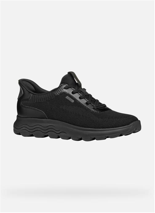 Geox Baskets basses D SPHERICA PLUS femme noir