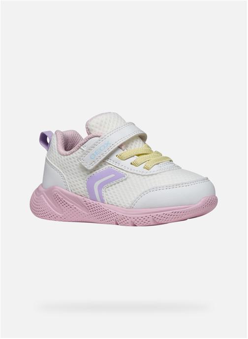 Geox Baskets basses B SPRINTYE GIRL fille blanc