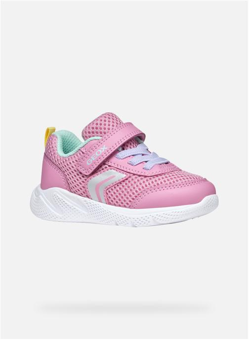 Geox Baskets basses B SPRINTYE GIRL fille rose