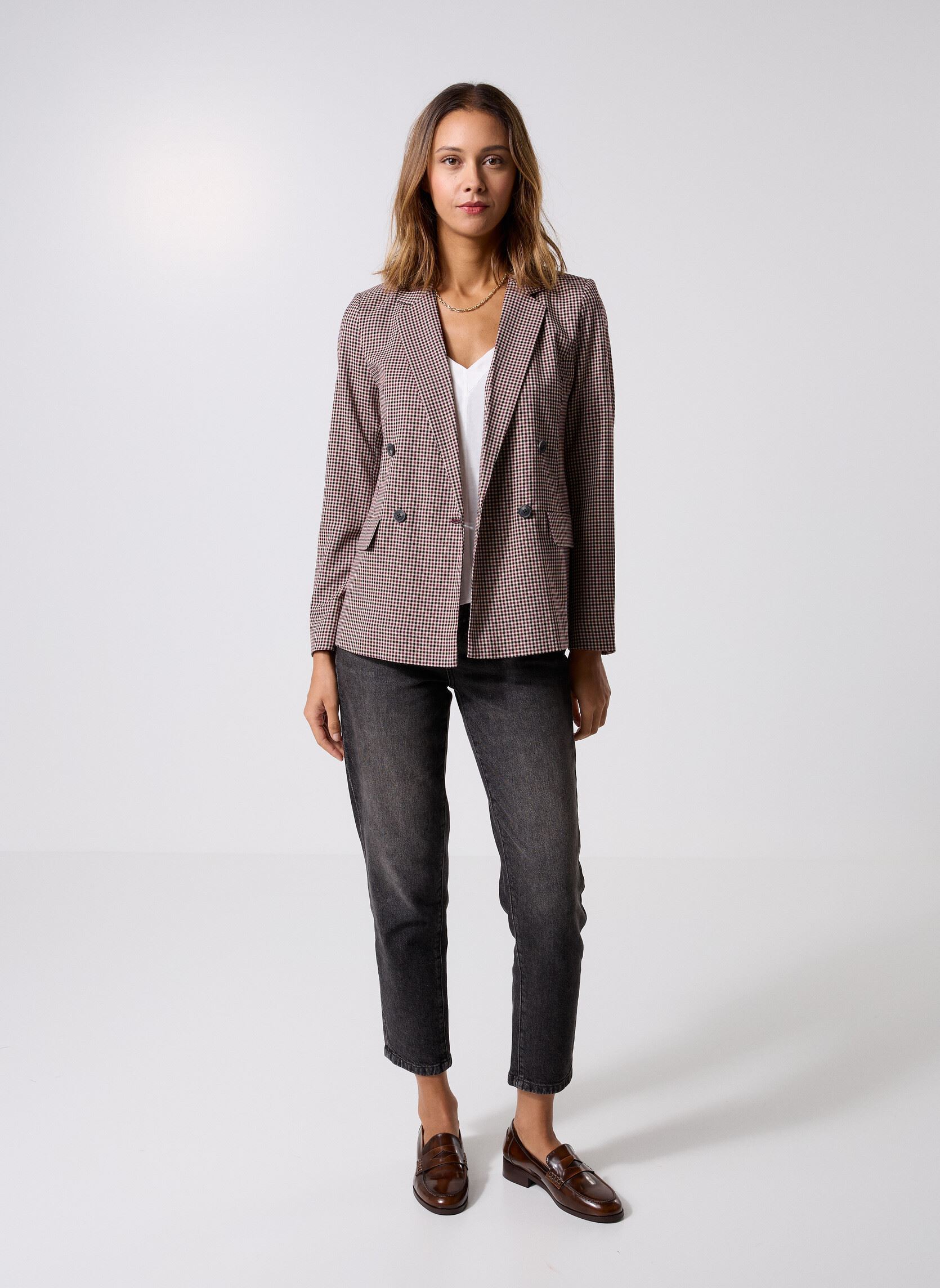 Jassen VEOFICEAU dames bruin Georgia Rose Jassen VEOFICEAU dames bruin VICHY-OFFDUTY-N