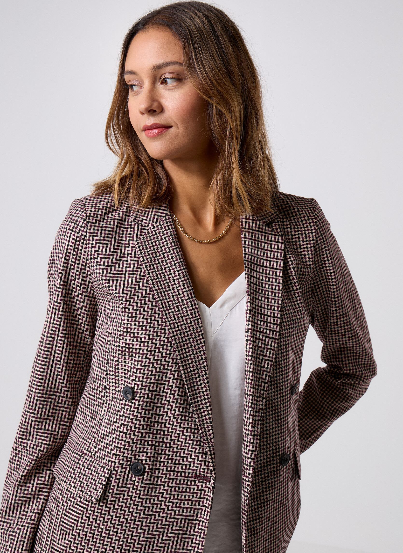 Jassen VEOFICEAU dames bruin Georgia Rose Jassen VEOFICEAU dames bruin VICHY-OFFDUTY-N