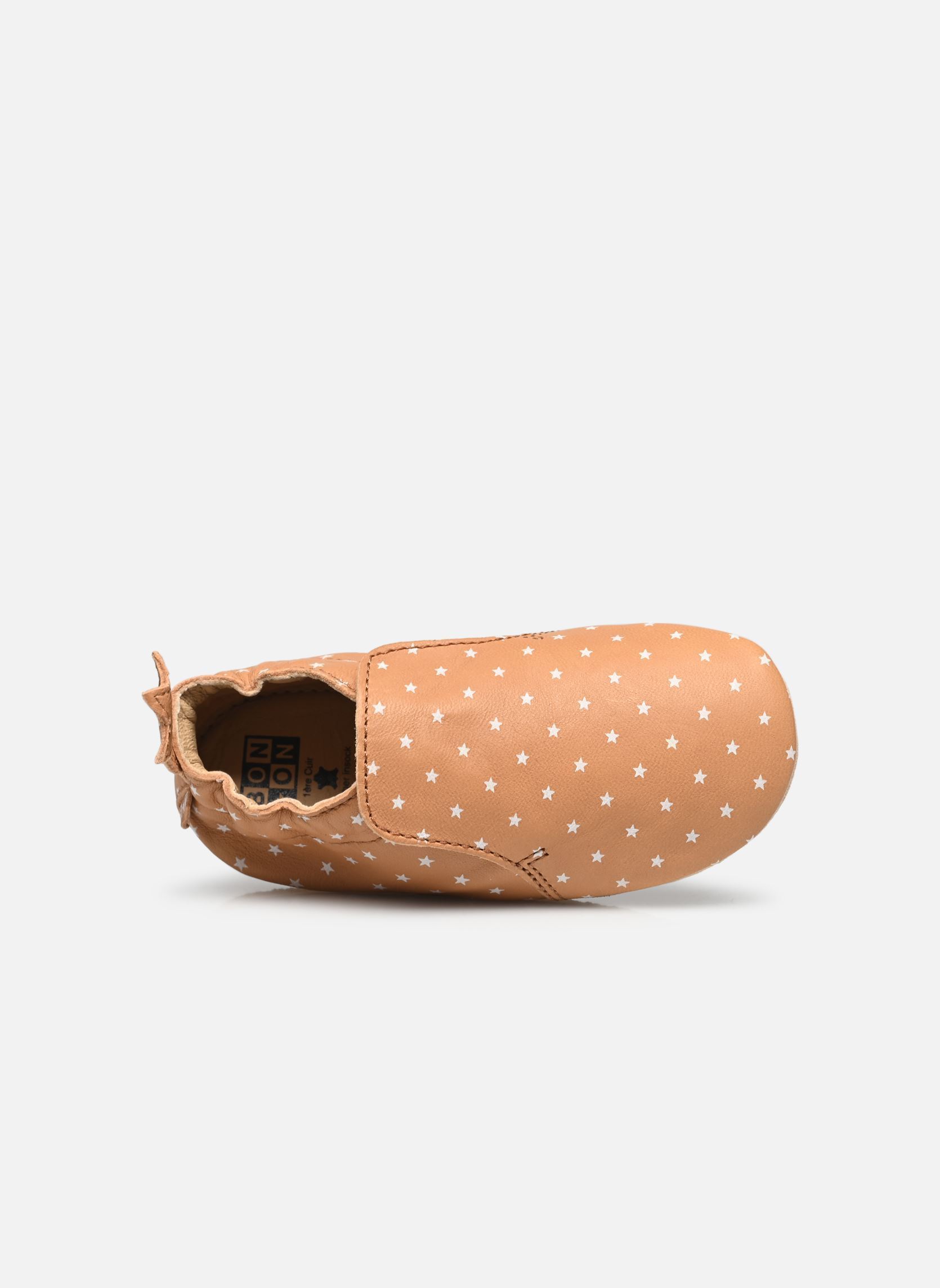 Chaussons DOUDOU STAR garçon marron Bonton Chaussons DOUDOU STAR garçon marron MINI STAR CAMEL-WHIT