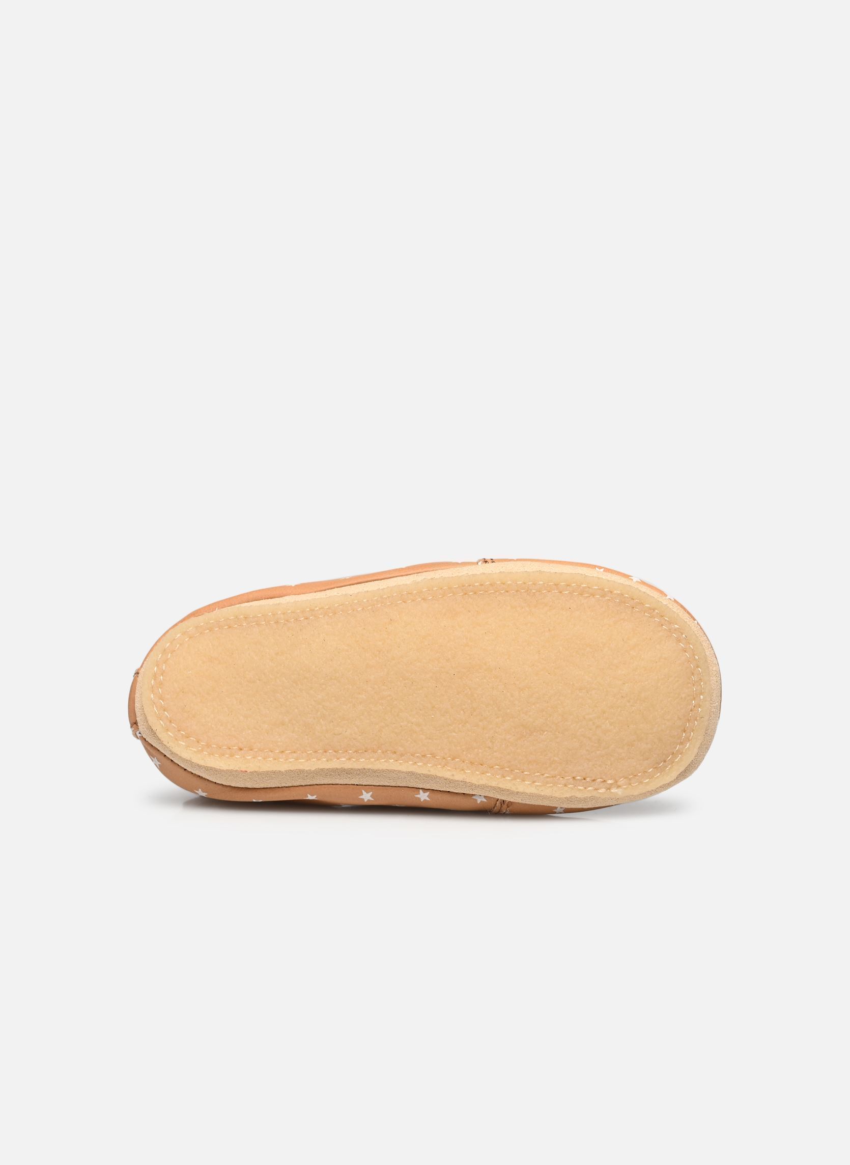 Chaussons DOUDOU STAR garçon marron Bonton Chaussons DOUDOU STAR garçon marron MINI STAR CAMEL-WHIT