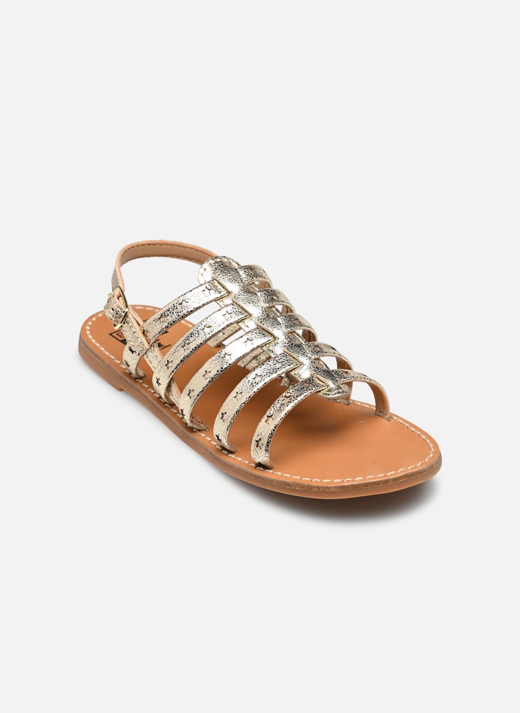 Sandales SANDY SPART fille or et bronze Bonton Sandales SANDY SPART fille or et bronze Platine