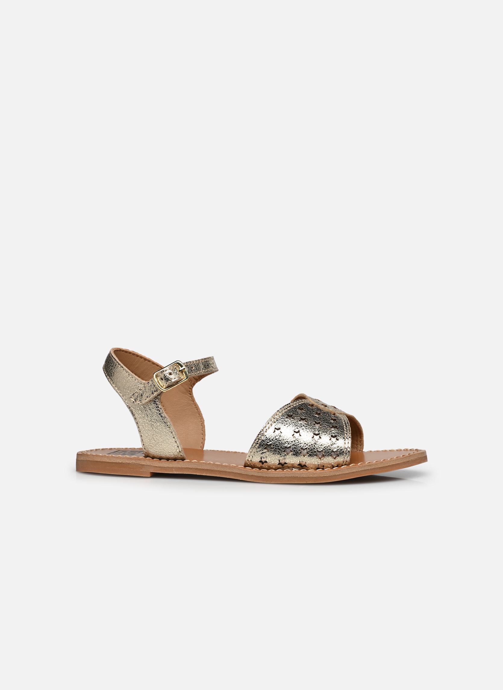 Sandales SANDY PERFO fille or et bronze Bonton Sandales SANDY PERFO fille or et bronze Platine
