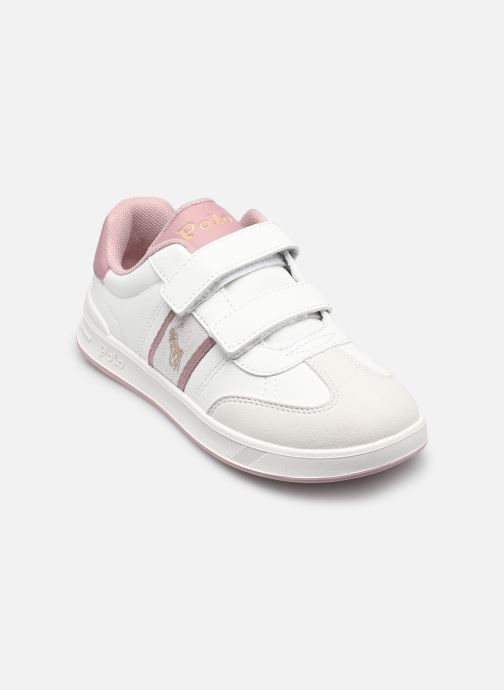 Polo Ralph Lauren Baskets basses HERITAGE COURT III T-TOE EZ fille blanc