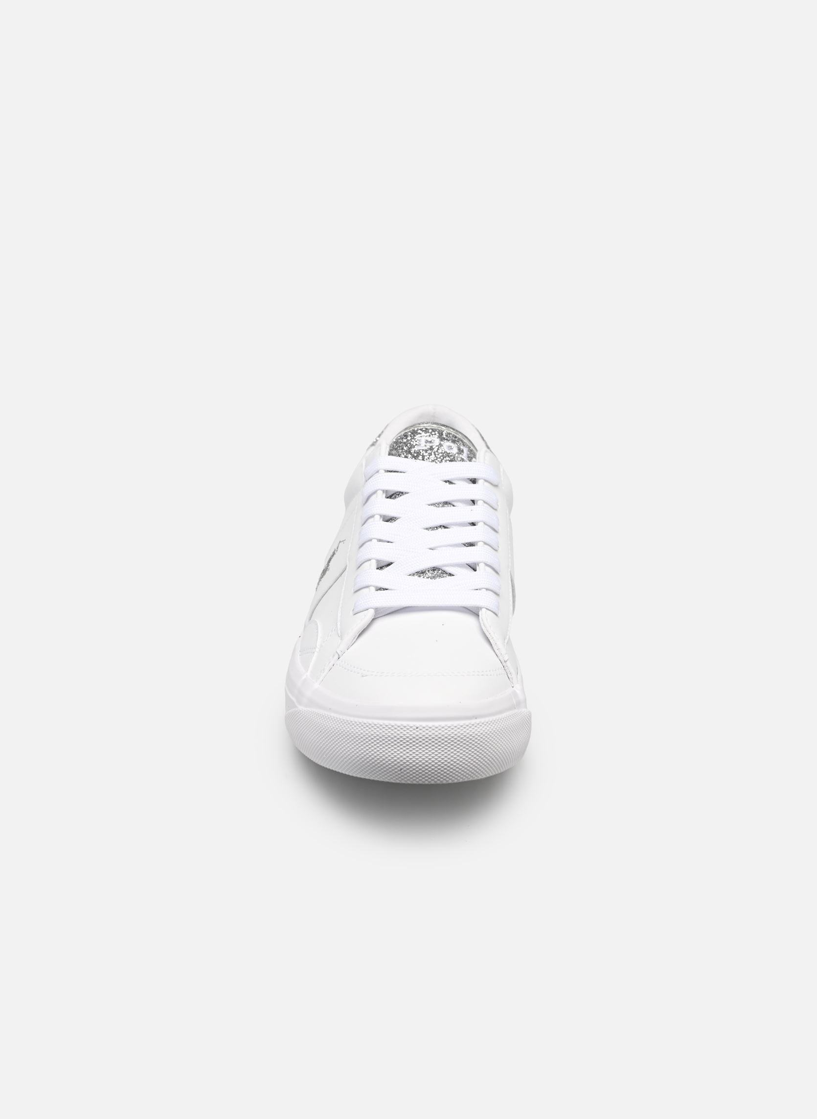 Lage sneakers RYLEY meisjes wit Polo Ralph Lauren Lage sneakers RYLEY meisjes wit WHITE SMOOTH / SILVER GLITTER