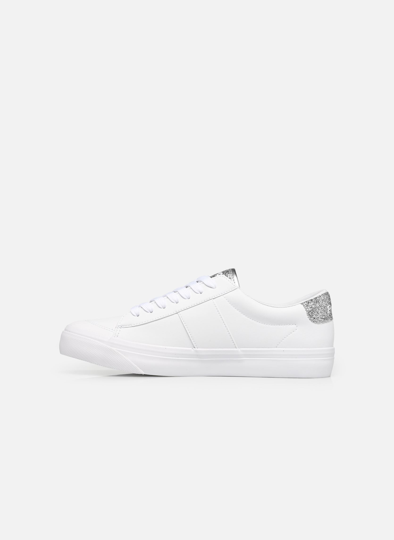 Lage sneakers RYLEY meisjes wit Polo Ralph Lauren Lage sneakers RYLEY meisjes wit WHITE SMOOTH / SILVER GLITTER