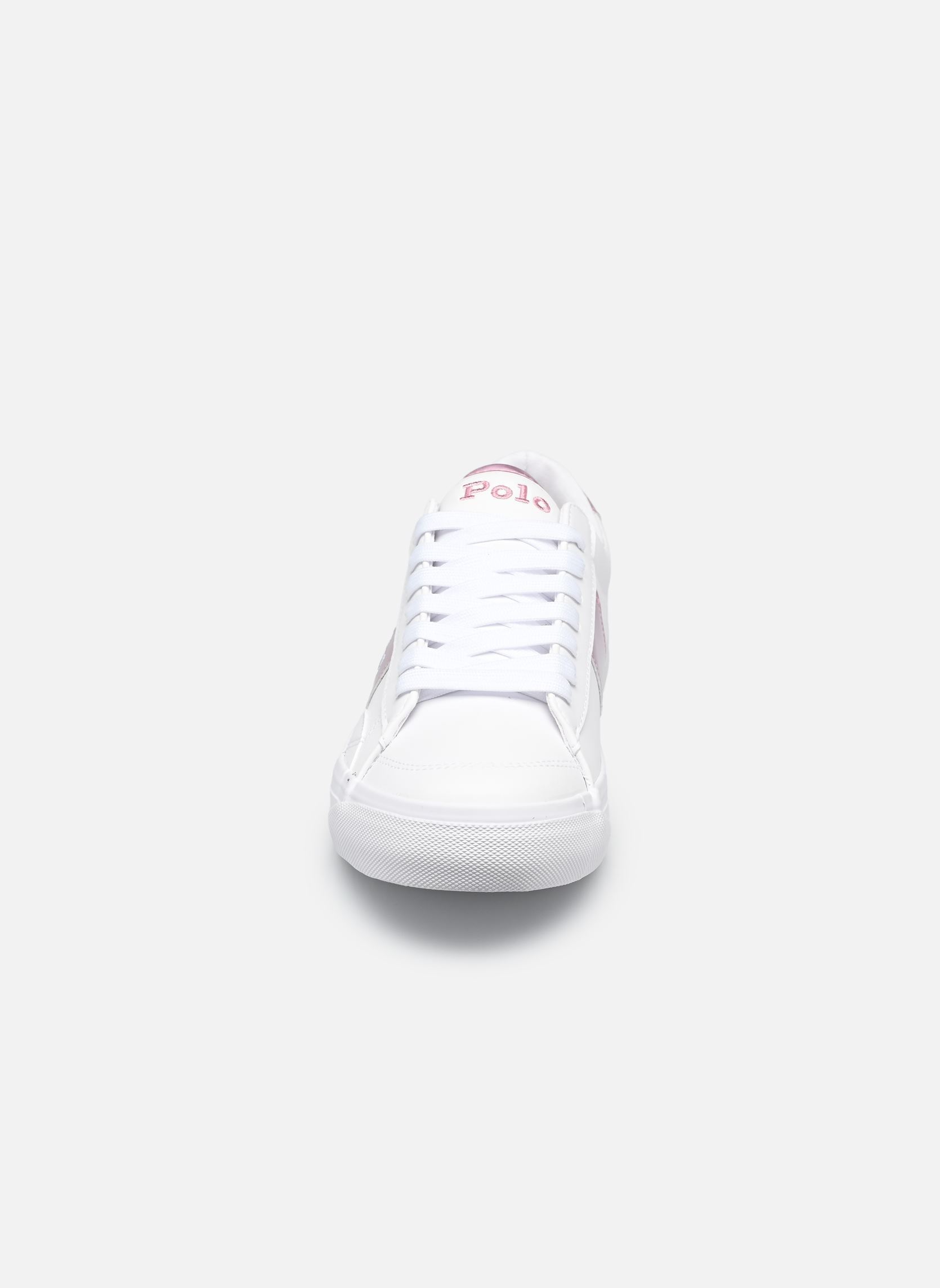 Lage sneakers RYLEY meisjes wit Polo Ralph Lauren Lage sneakers RYLEY meisjes wit WHITE TUMBLED/PINK METALLIC W/