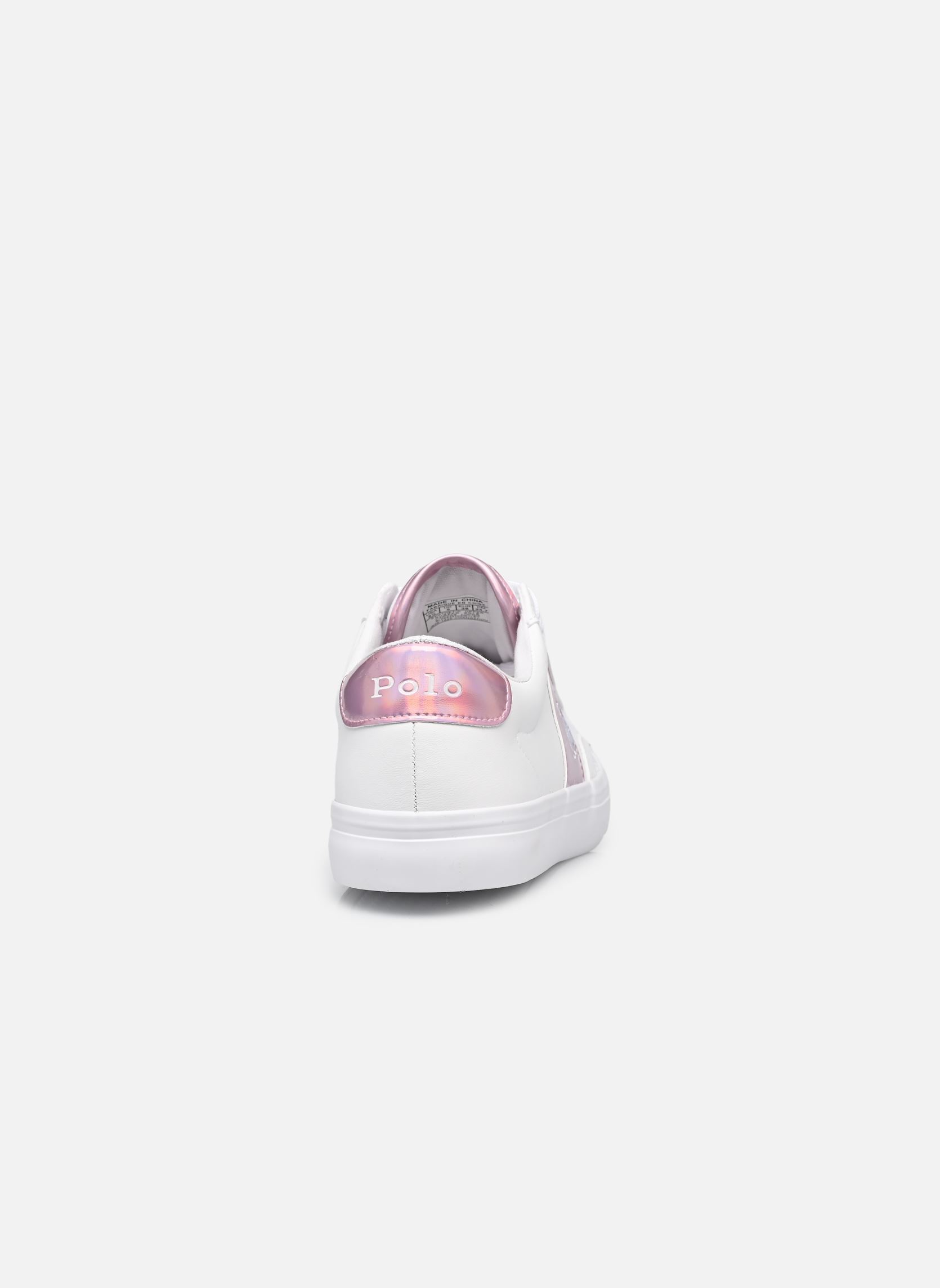 Lage sneakers RYLEY meisjes wit Polo Ralph Lauren Lage sneakers RYLEY meisjes wit WHITE TUMBLED/PINK METALLIC W/