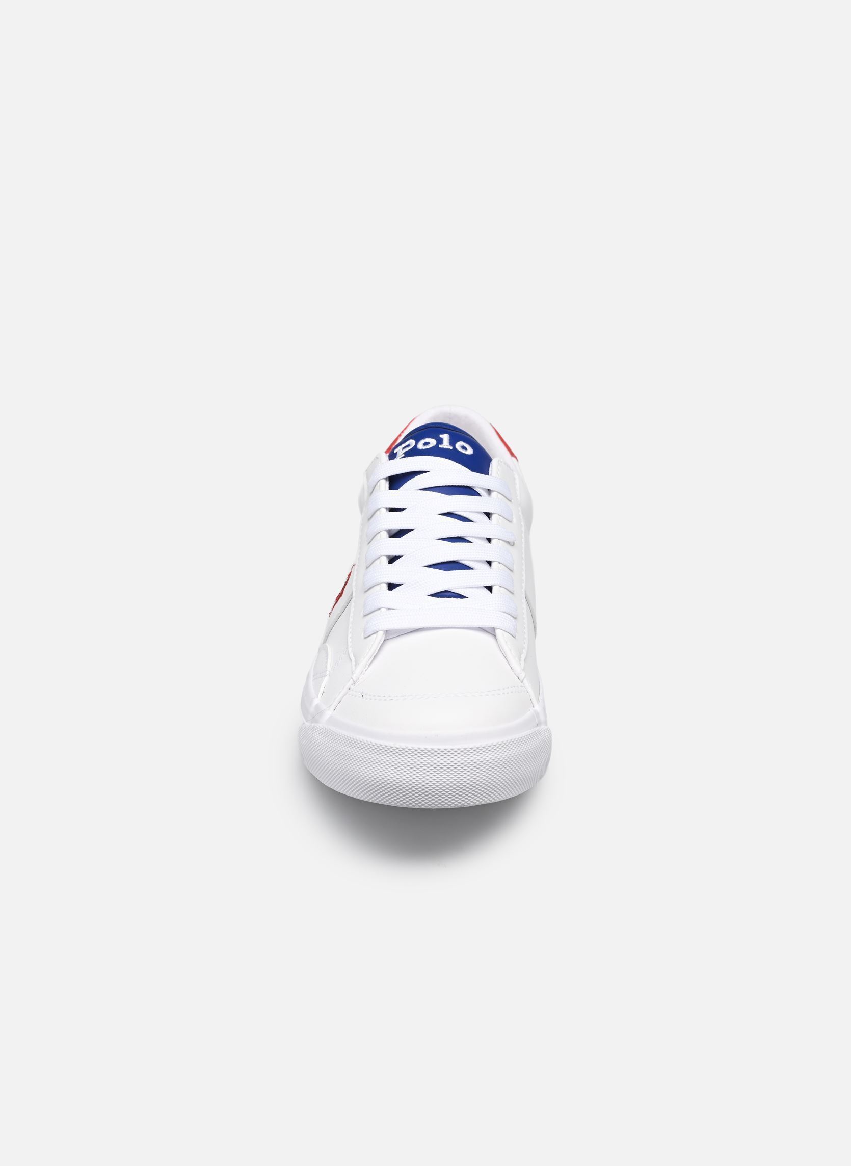 Baskets basses RYLEY garçon blanc Polo Ralph Lauren Baskets basses RYLEY garçon blanc WHITE TUMBLED/ROYAL TUMBLED/RE
