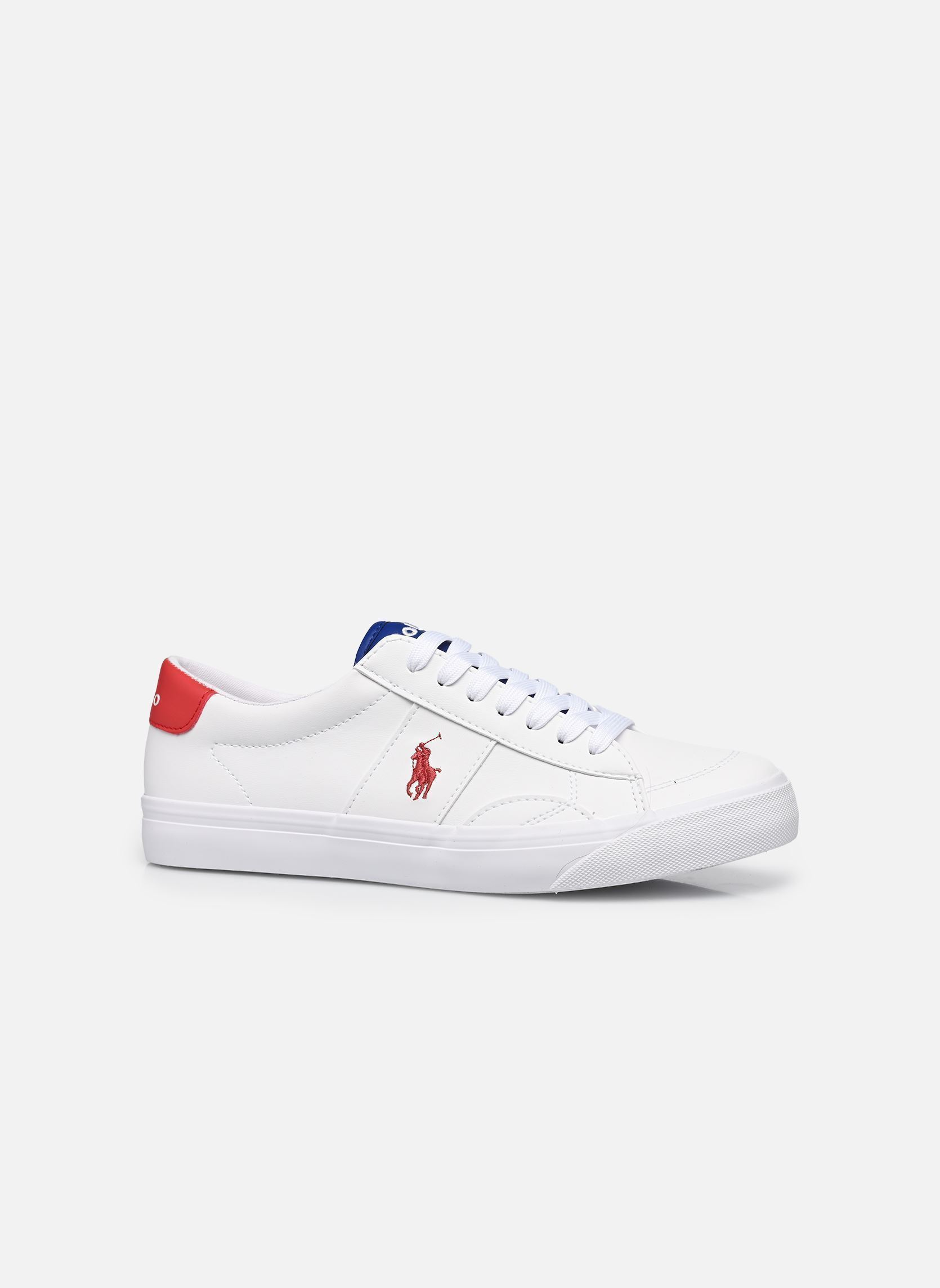 Baskets basses RYLEY garçon blanc Polo Ralph Lauren Baskets basses RYLEY garçon blanc WHITE TUMBLED/ROYAL TUMBLED/RE