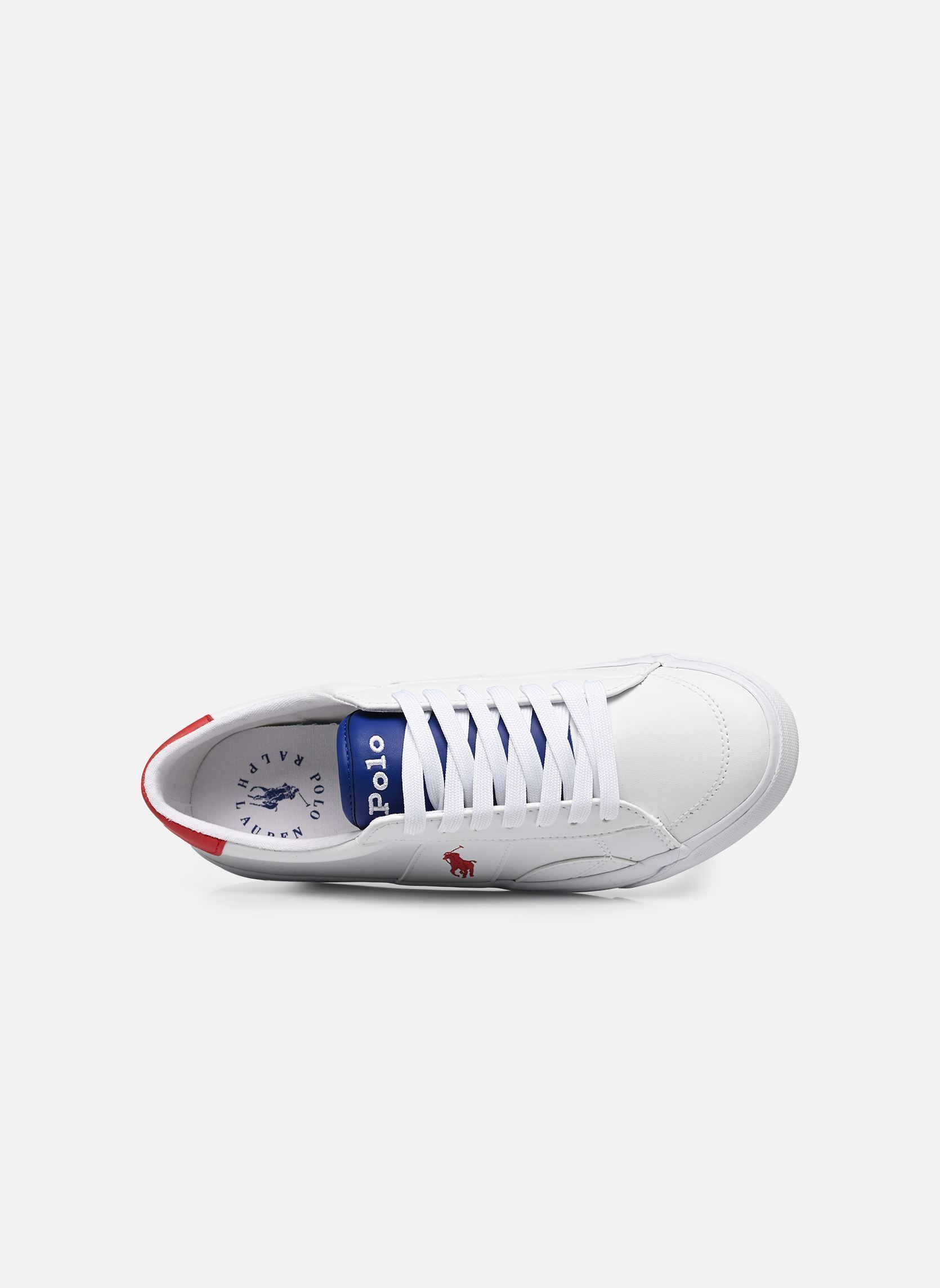 Baskets basses RYLEY garçon blanc Polo Ralph Lauren Baskets basses RYLEY garçon blanc WHITE TUMBLED/ROYAL TUMBLED/RE