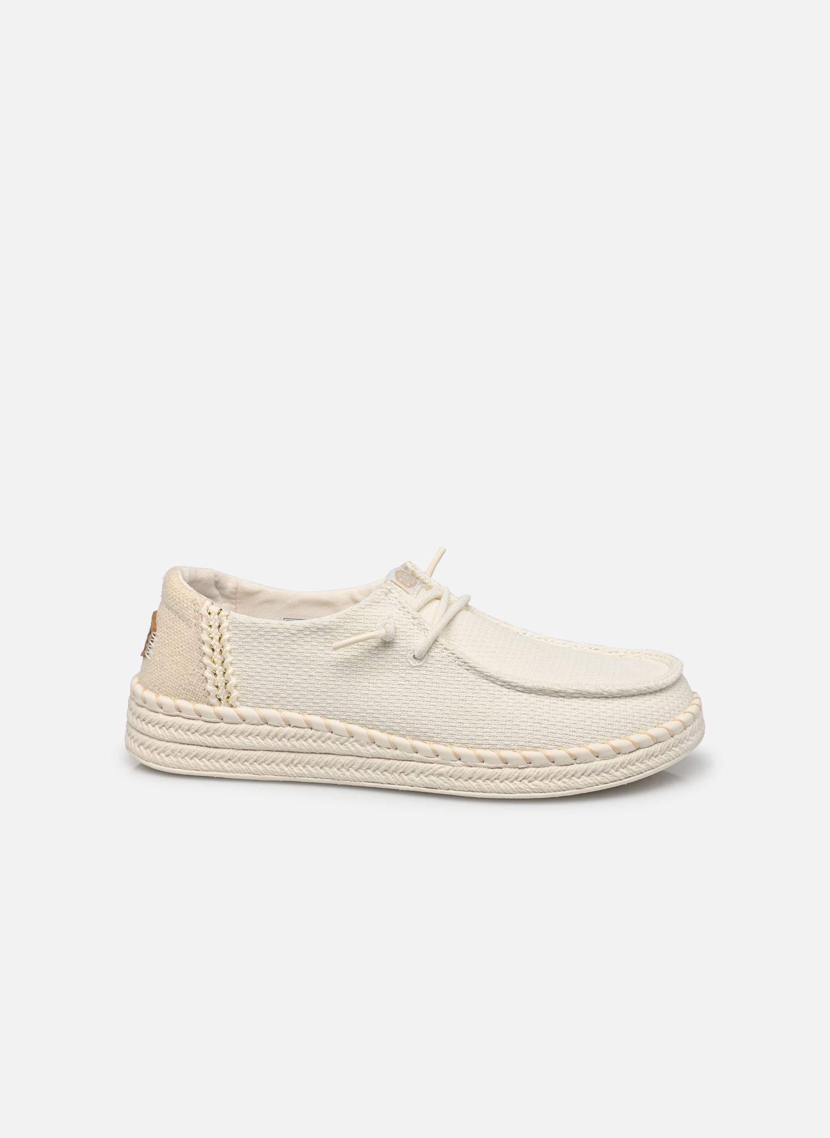 Sneakers Wendy Espadrille Woven dames wit HEYDUDE Sneakers Wendy Espadrille Woven dames wit WHITE