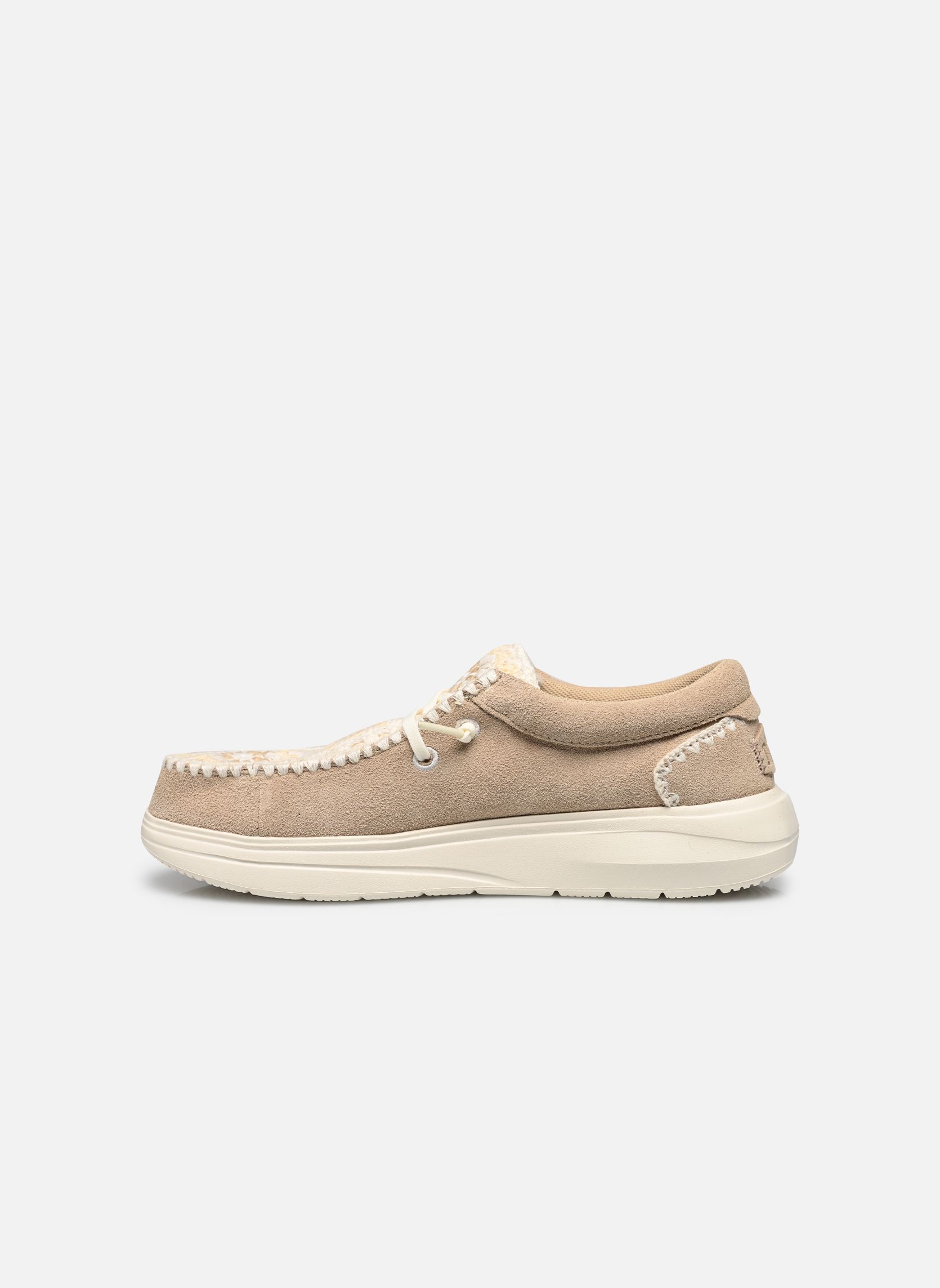 Sneaker Wendy COMF Suede Crochet damen beige HEYDUDE Sneaker Wendy COMF Suede Crochet damen beige IRISH CREAM/MULTI