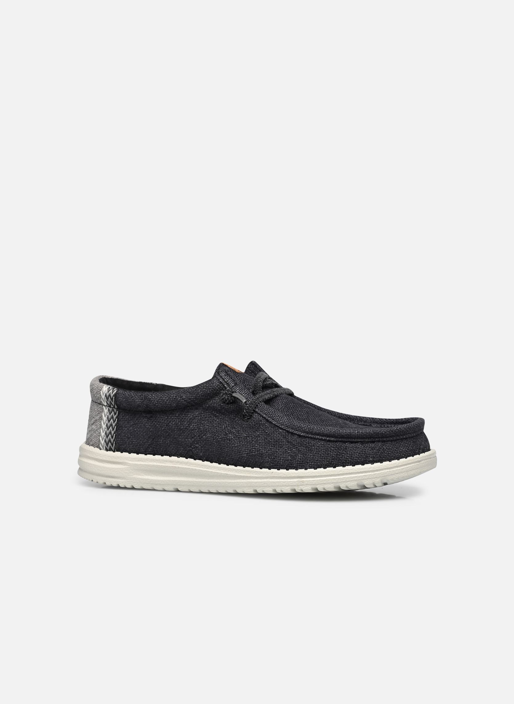 Sneakers Wally Jute uomo blu HEYDUDE Sneakers Wally Jute uomo blu BLACK/GRANITE GREY