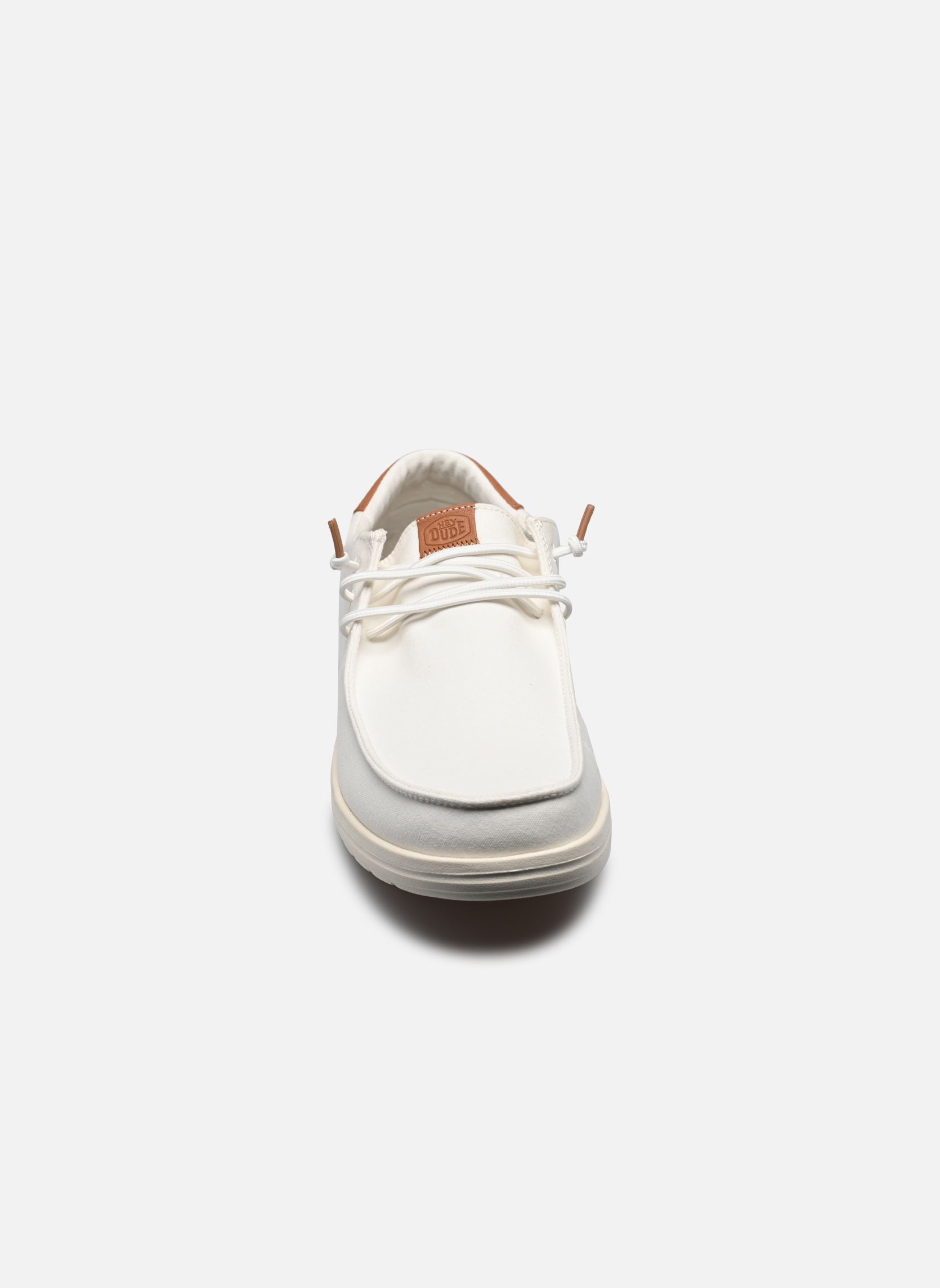 Baskets toile Paul Canvas homme blanc HEYDUDE Baskets toile Paul Canvas homme blanc WHITE