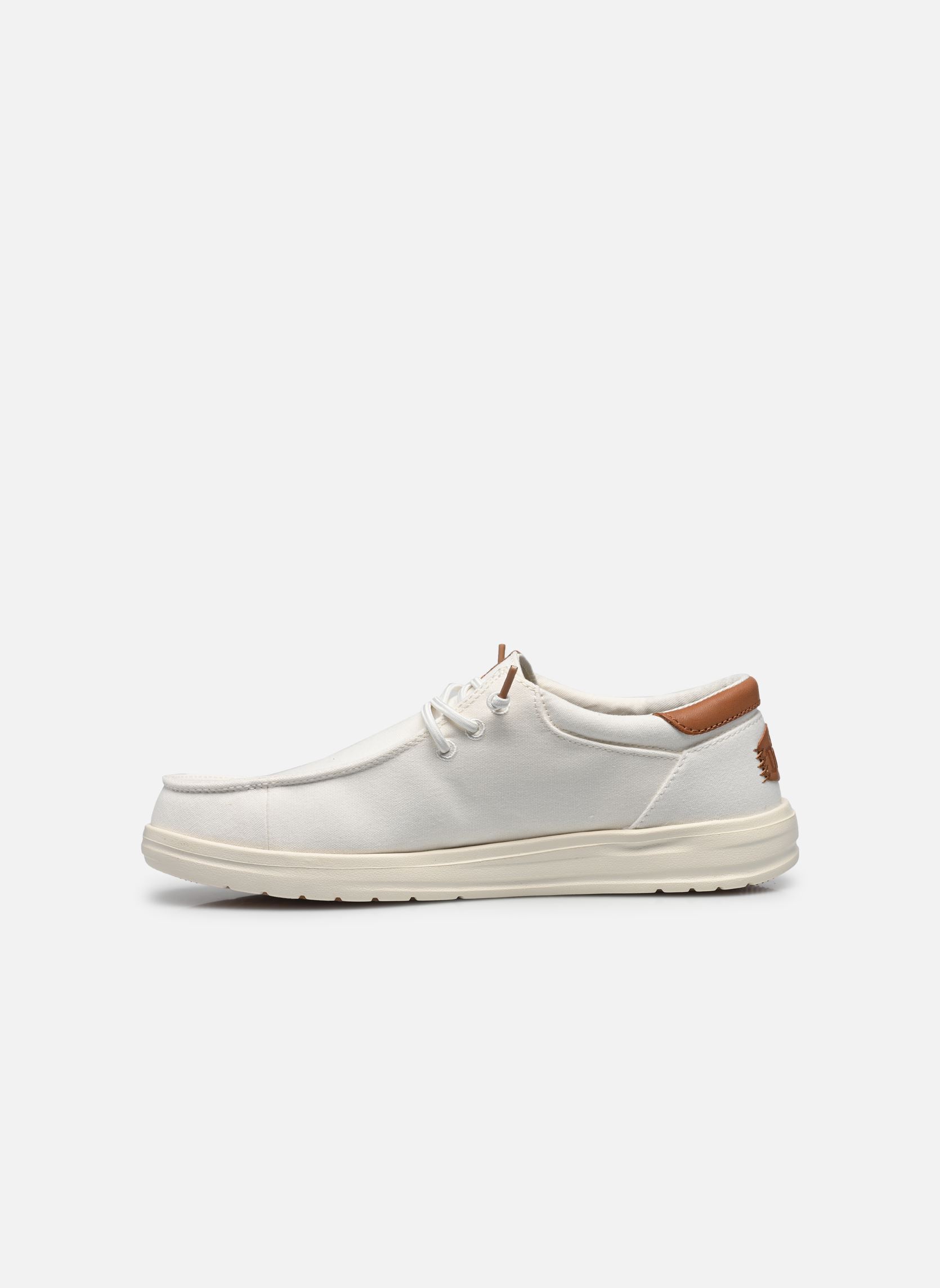 Baskets toile Paul Canvas homme blanc HEYDUDE Baskets toile Paul Canvas homme blanc WHITE