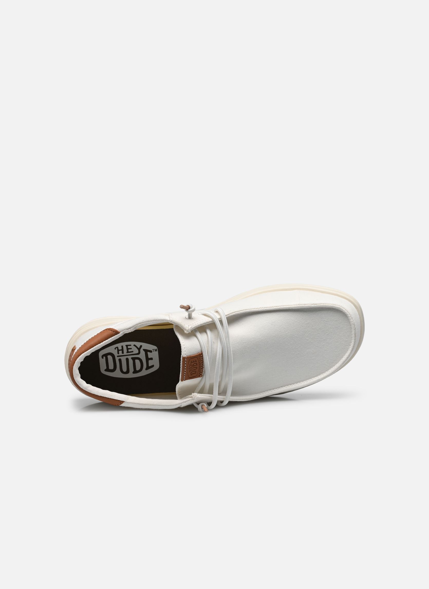 Baskets toile Paul Canvas homme blanc HEYDUDE Baskets toile Paul Canvas homme blanc WHITE