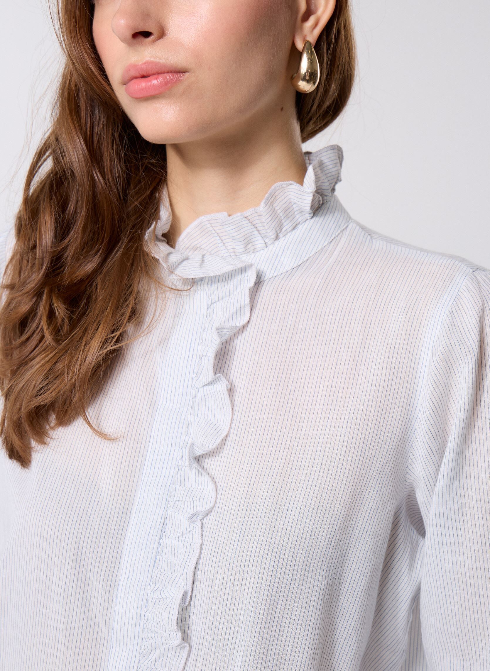 Chemises manches longues SHINE femme bleu Georgia Rose Chemises manches longues SHINE femme bleu RAY-RUFINESHIRF-W