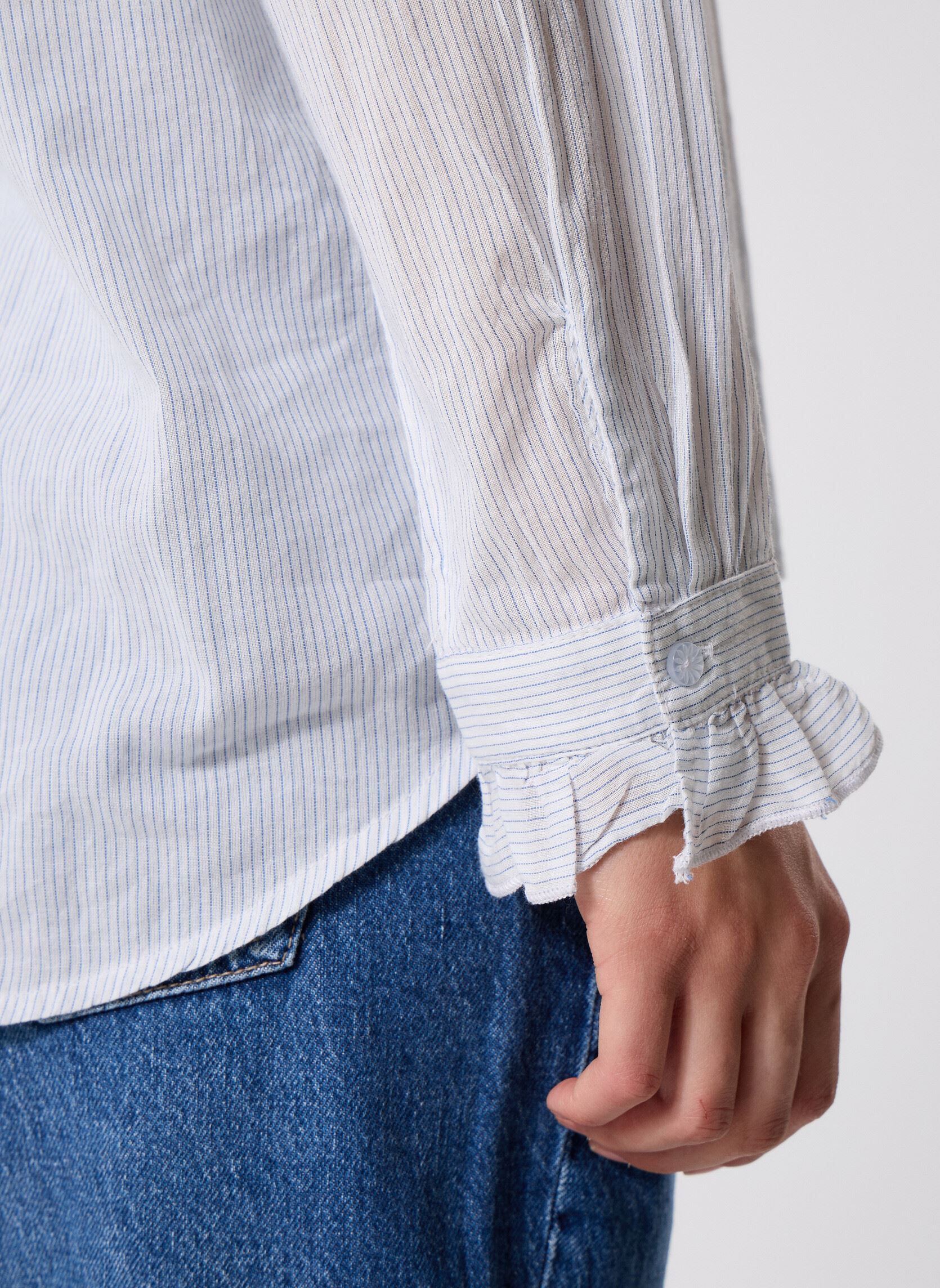 Chemises manches longues SHINE femme bleu Georgia Rose Chemises manches longues SHINE femme bleu RAY-RUFINESHIRF-W