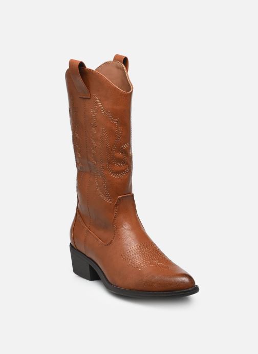 MADE BY Bottines santiags Boots THYNON femme marron