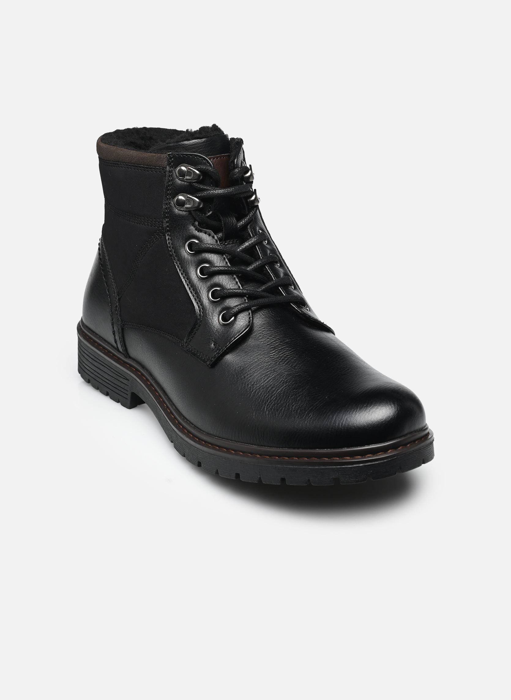 Bottines à lacets Boots THOWAIN homme noir MADE BY Bottines à lacets Boots THOWAIN homme noir BLACK