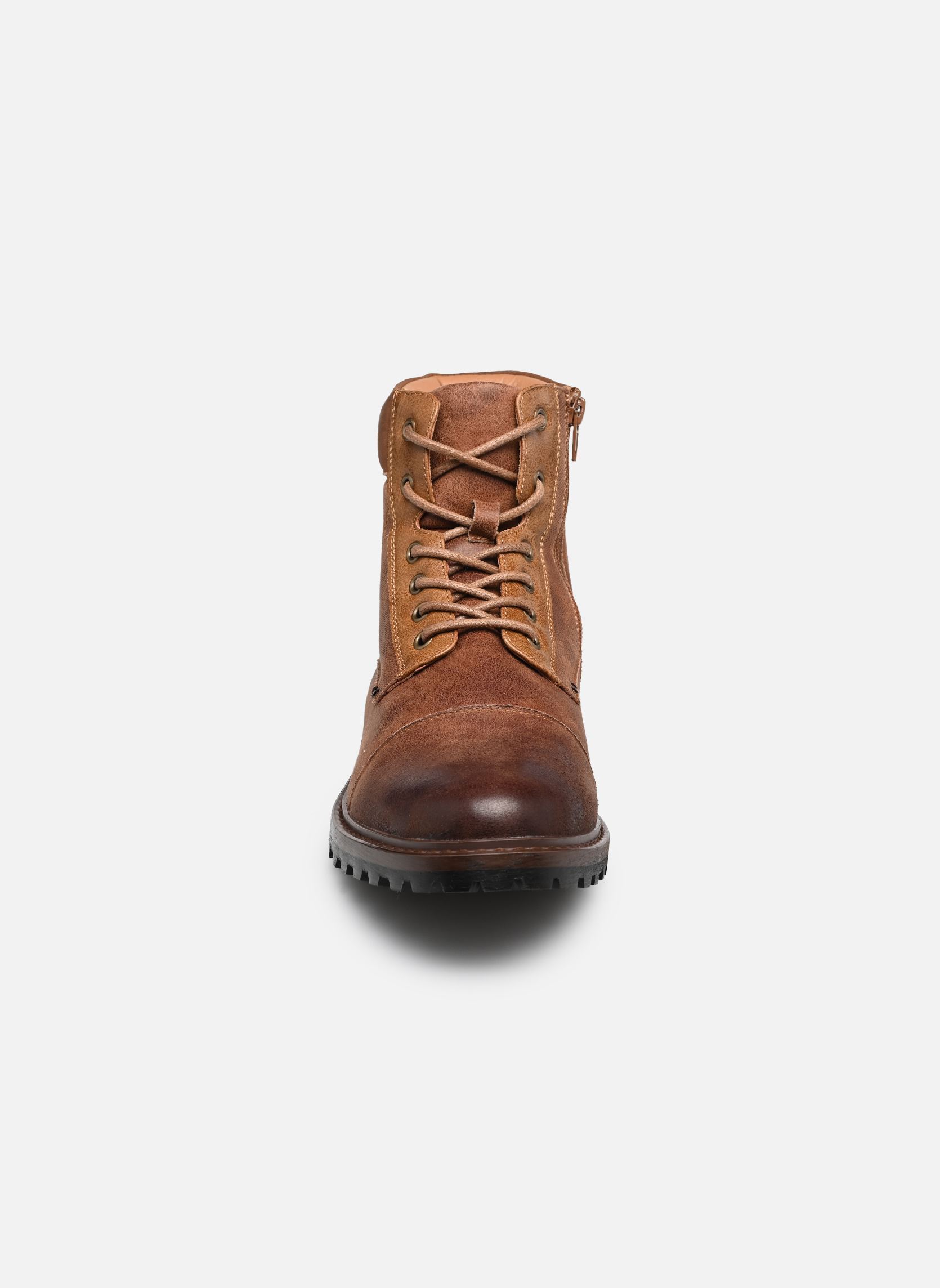 Veterlaarsjes Boots THODYAN heren bruin MADE BY Veterlaarsjes Boots THODYAN heren bruin TAN PU