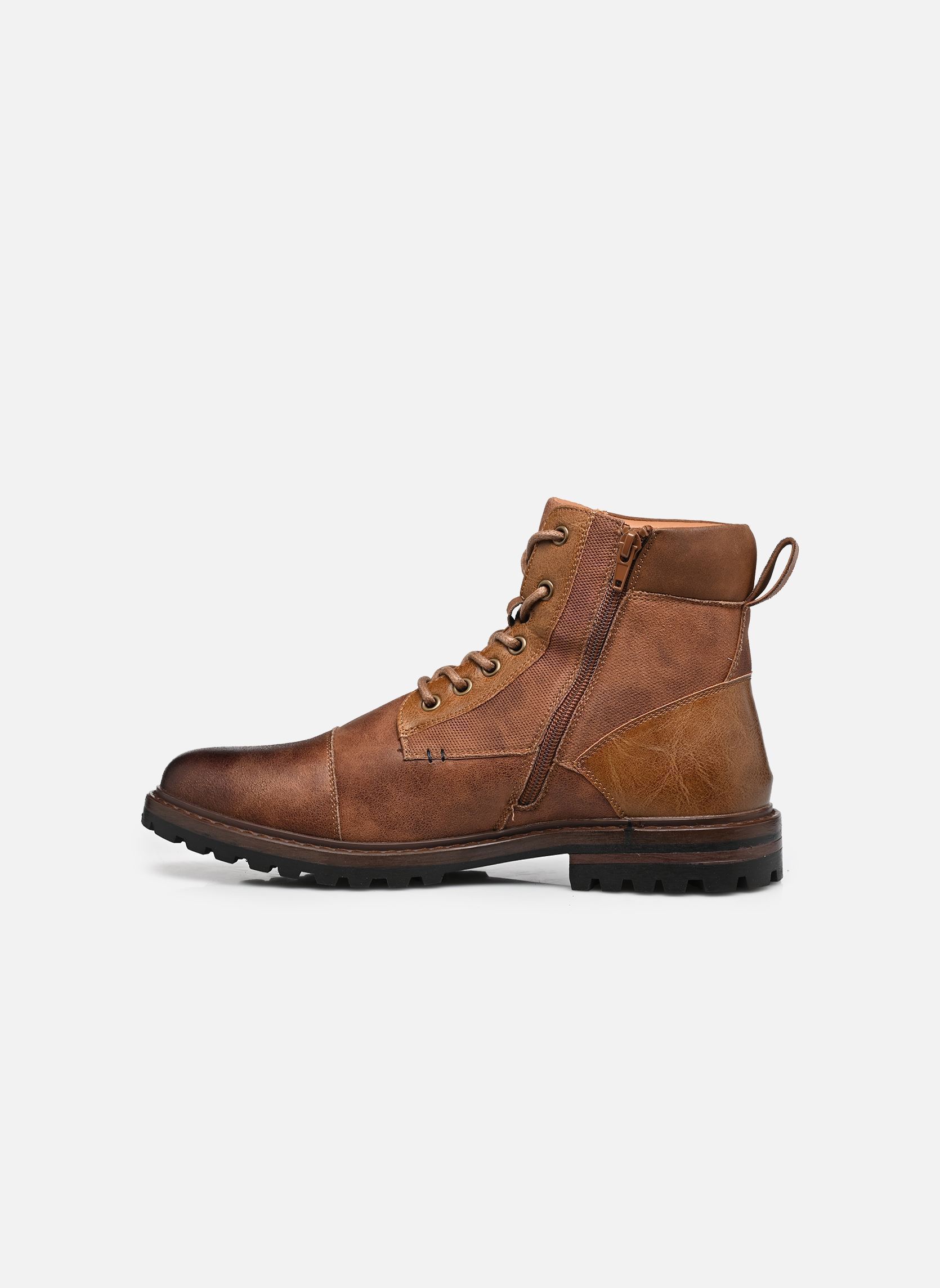 Veterlaarsjes Boots THODYAN heren bruin MADE BY Veterlaarsjes Boots THODYAN heren bruin TAN PU